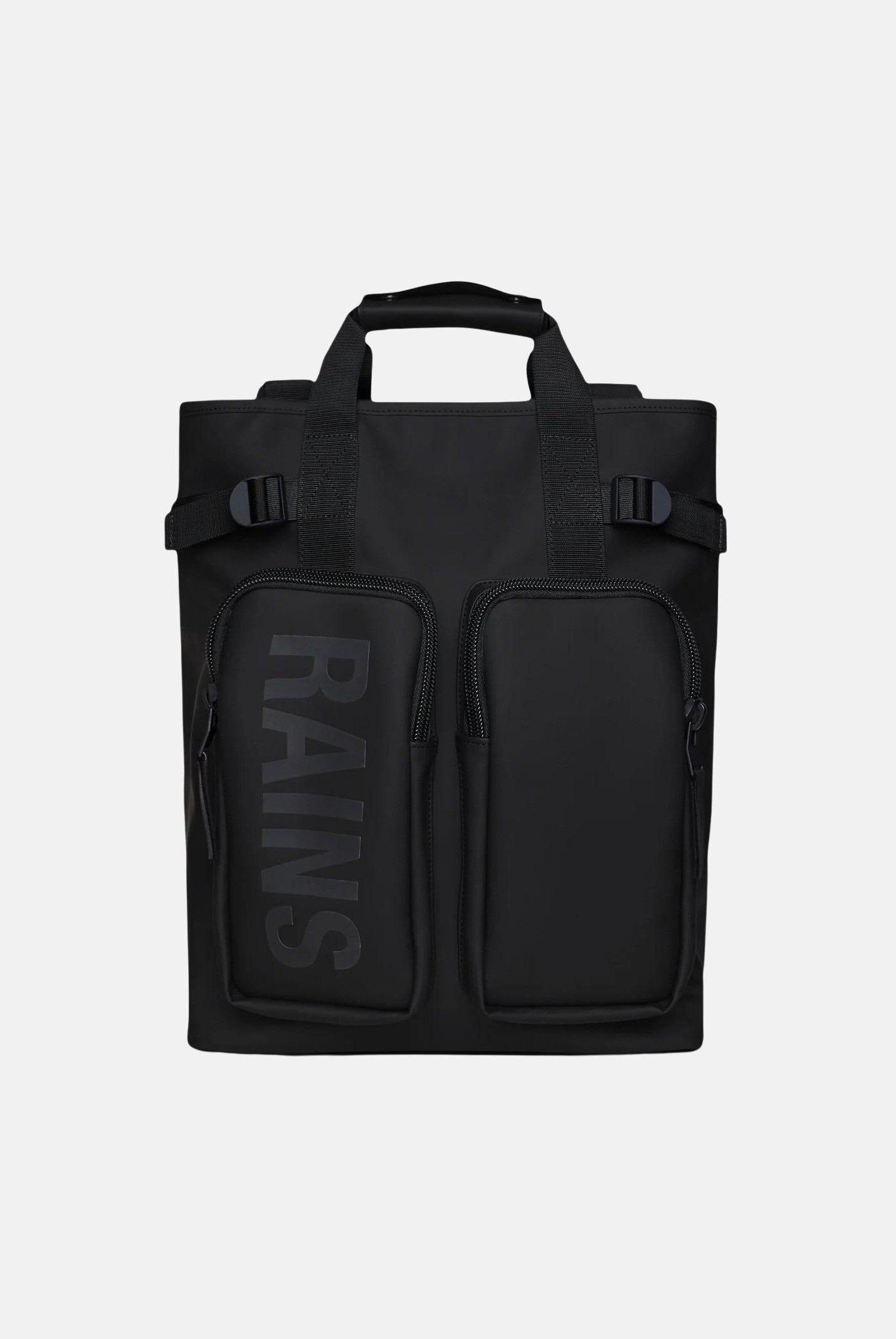 RAINS Zaino Texel Tote nero per uomo e donna RA14240 BLA RAINS