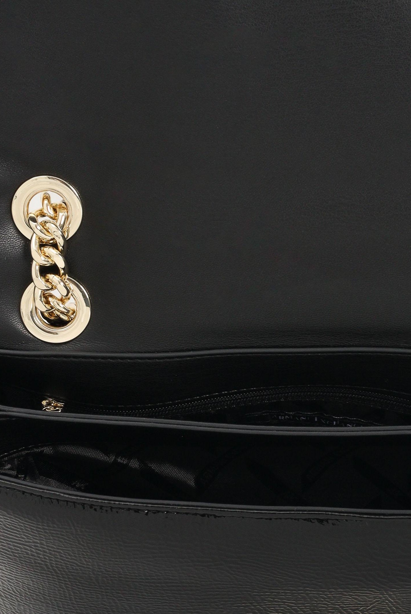 ARMANI EXCHANGE Borsa a tracolla in vernice nera da donna XW000355AF17239 UC001 ARMANI EXCHANGE