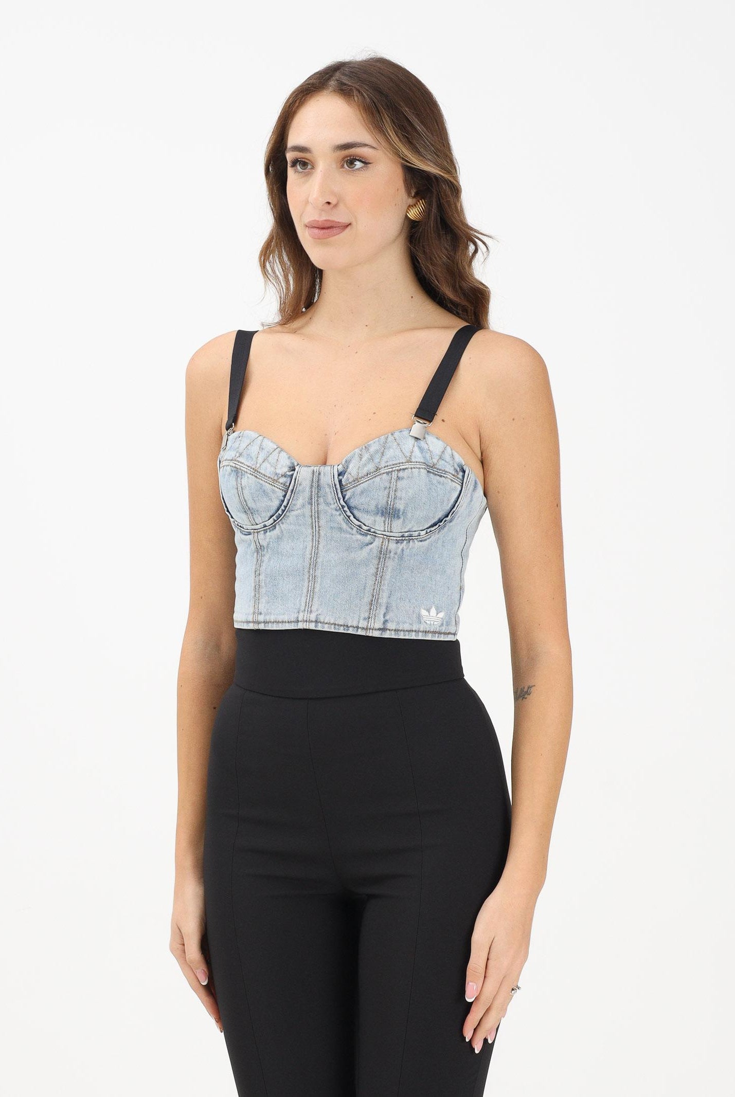 ADIDAS ORIGINALS Bustino adidas X Jeremy Scott Pride in denim chiaro da donna JW0825 . ADIDAS ORIGINALS