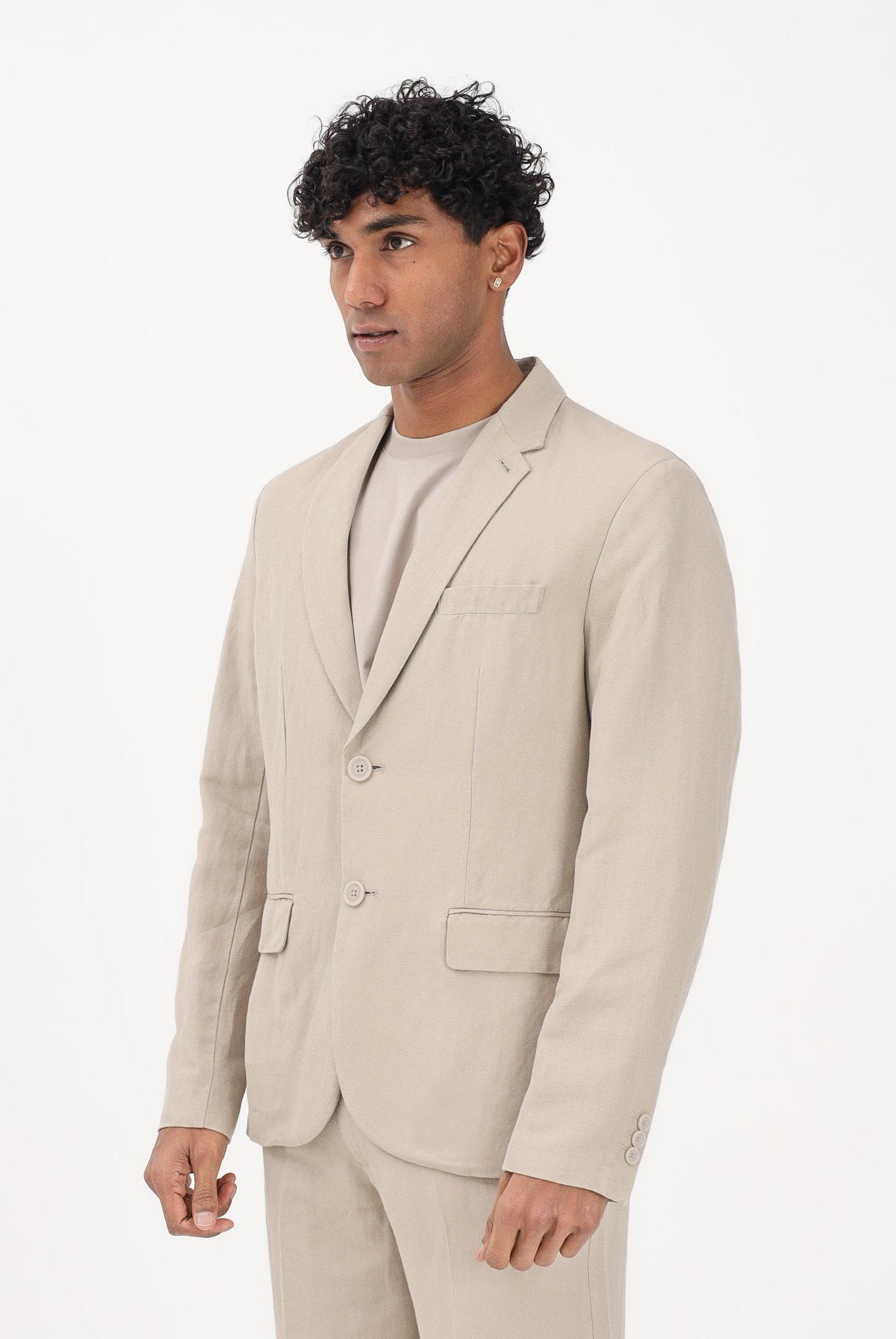 ARMANI EXCHANGE Giacca in lino beige da uomo 8NZG15ZNFNZ 1724 ARMANI EXCHANGE