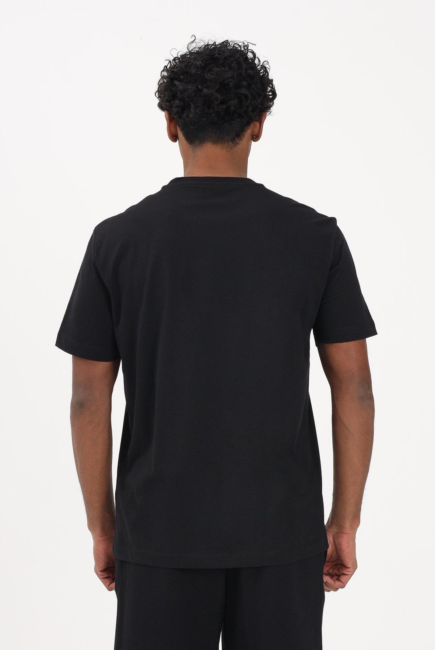 EA7 T-shirt a manica corta nera da uomo con stampa logo 7M001562AF17789 UC001 EA7