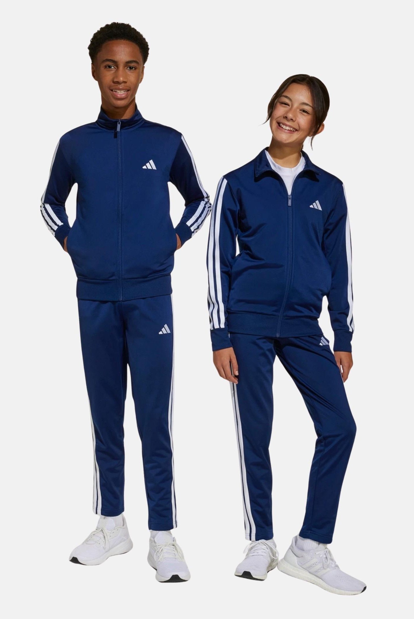 ADIDAS PERFORMANCE Tuta 3Stripes blu per bambino e bambina JL6890 . ADIDAS PERFORMANCE