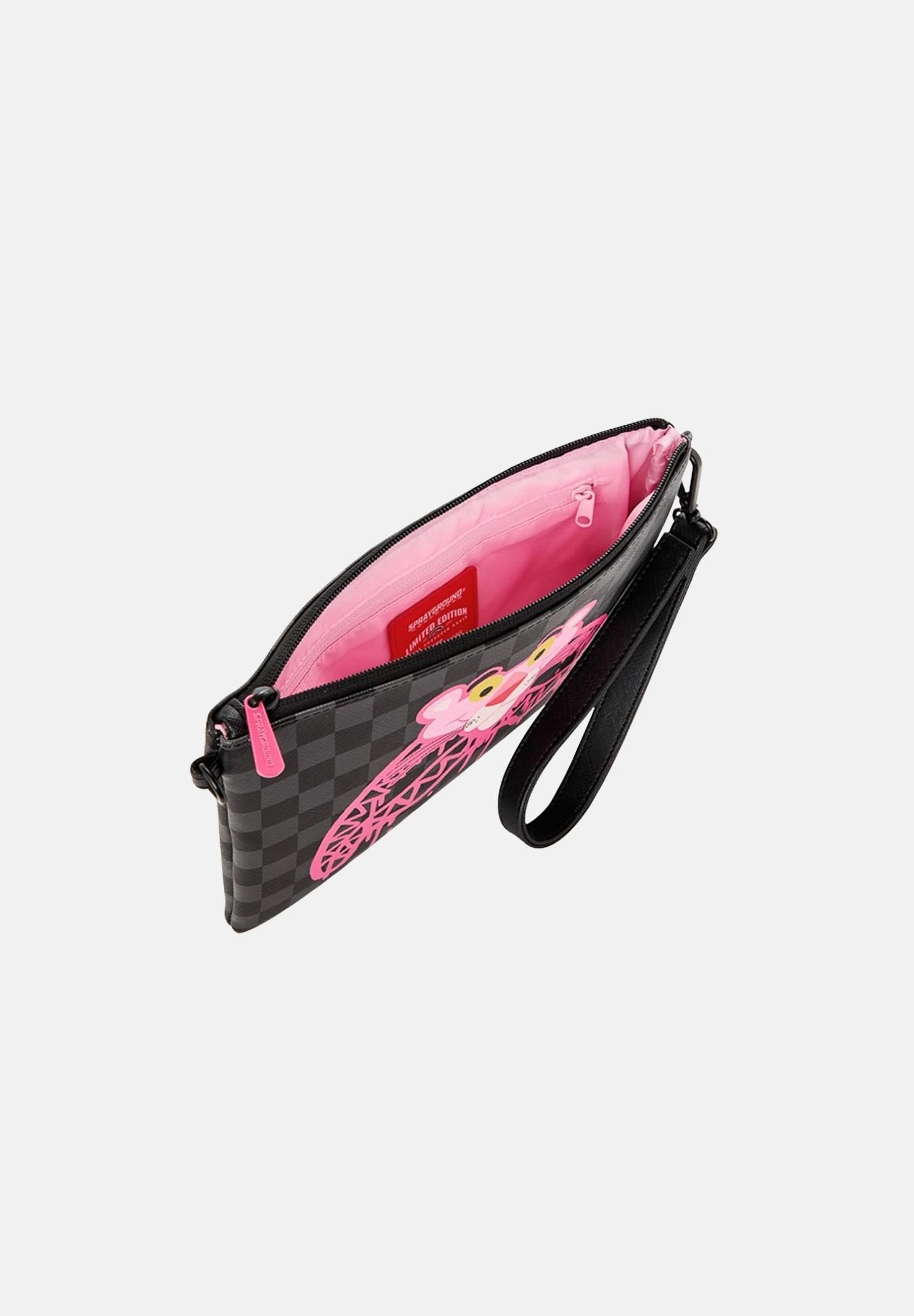 SPRAYGROUND Pochette PINK PANTHER DRIPPY DIAMONDS nera da donna 910B8959NSZ . SPRAYGROUND