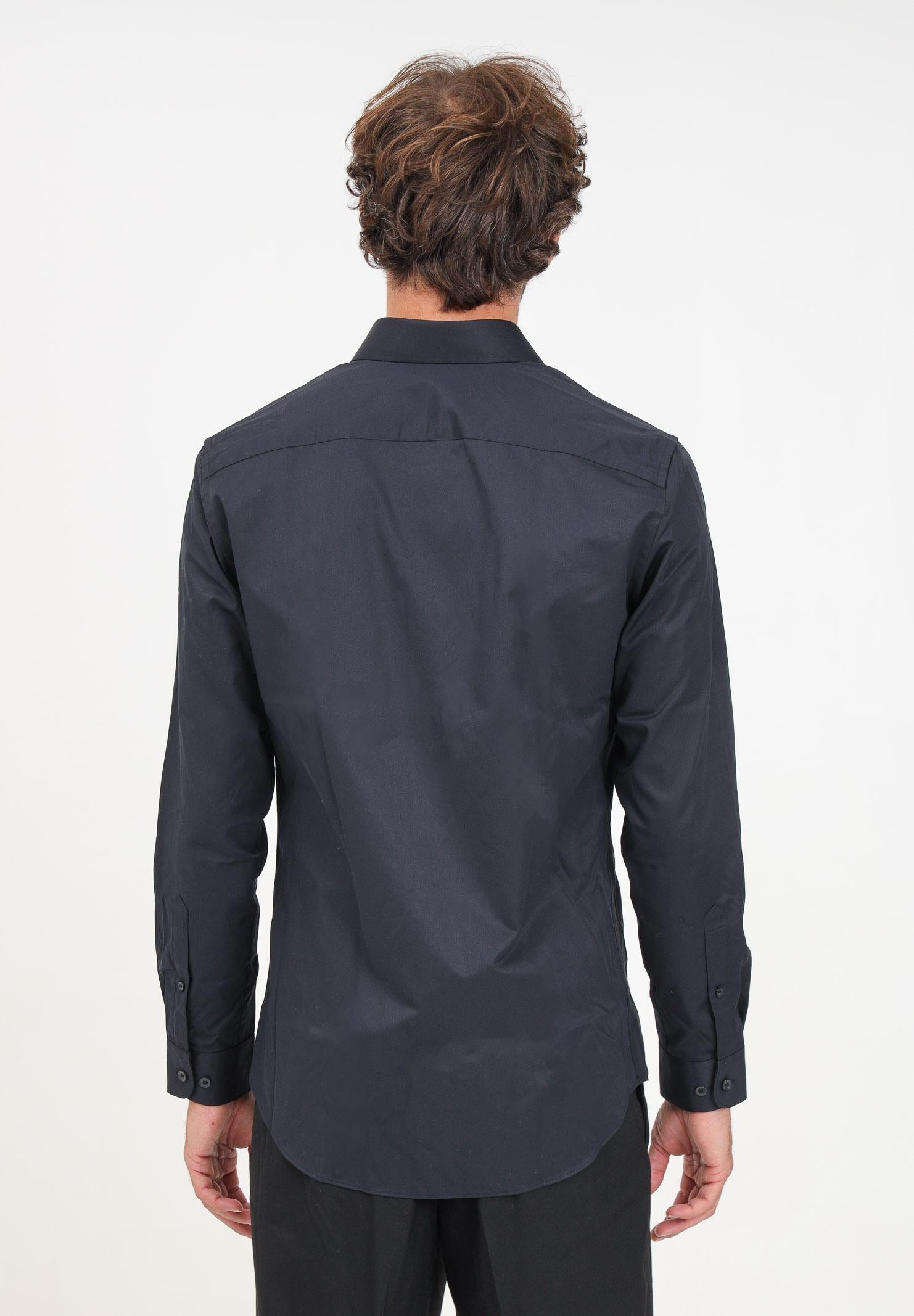 SELECTED HOMME Camicia a manica luna nera da uomo 16080200 BLACK SELECTED HOMME