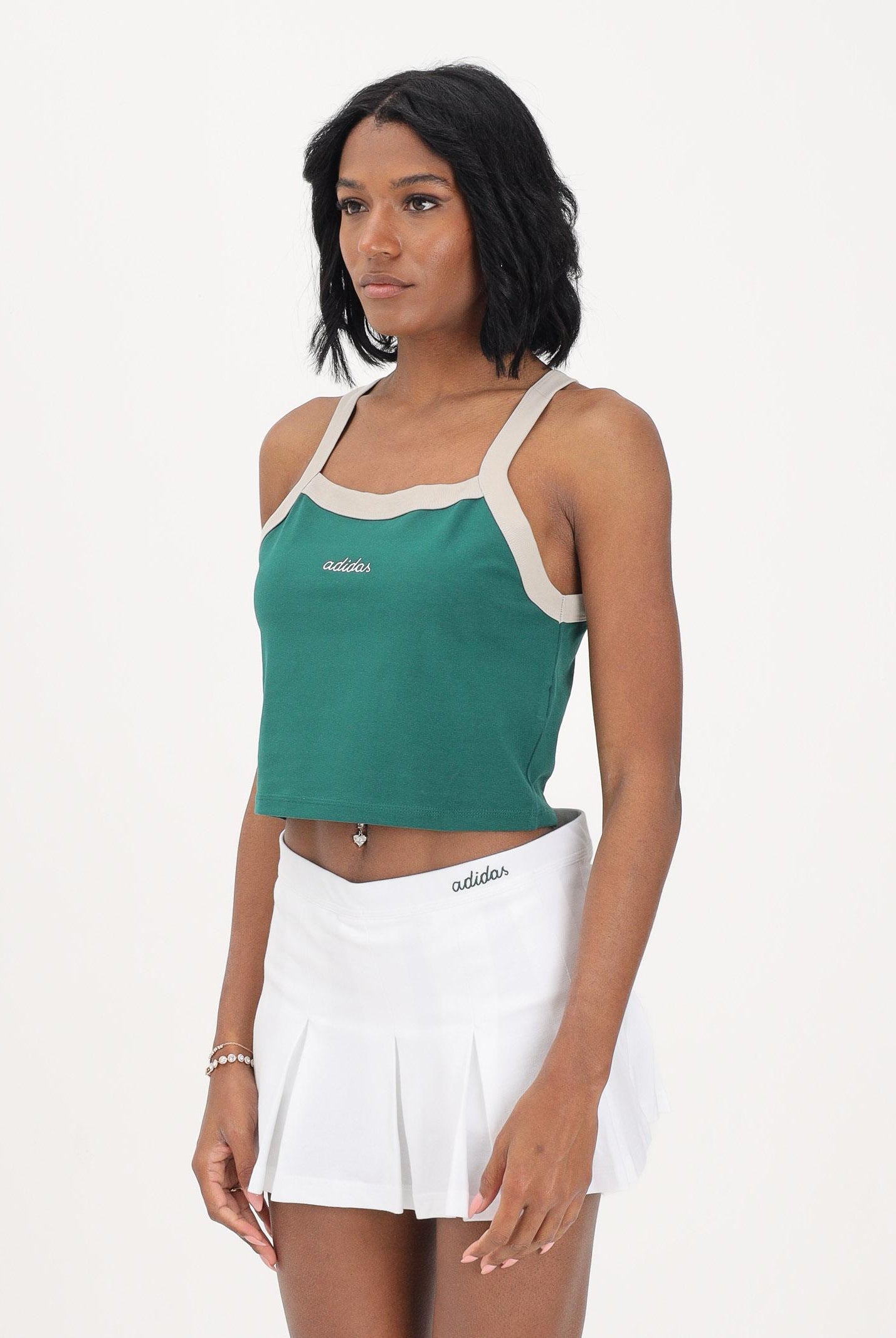 ADIDAS PERFORMANCE Canotta Seasonal Essentials Colorpop verde da donna JZ0195 . ADIDAS PERFORMANCE