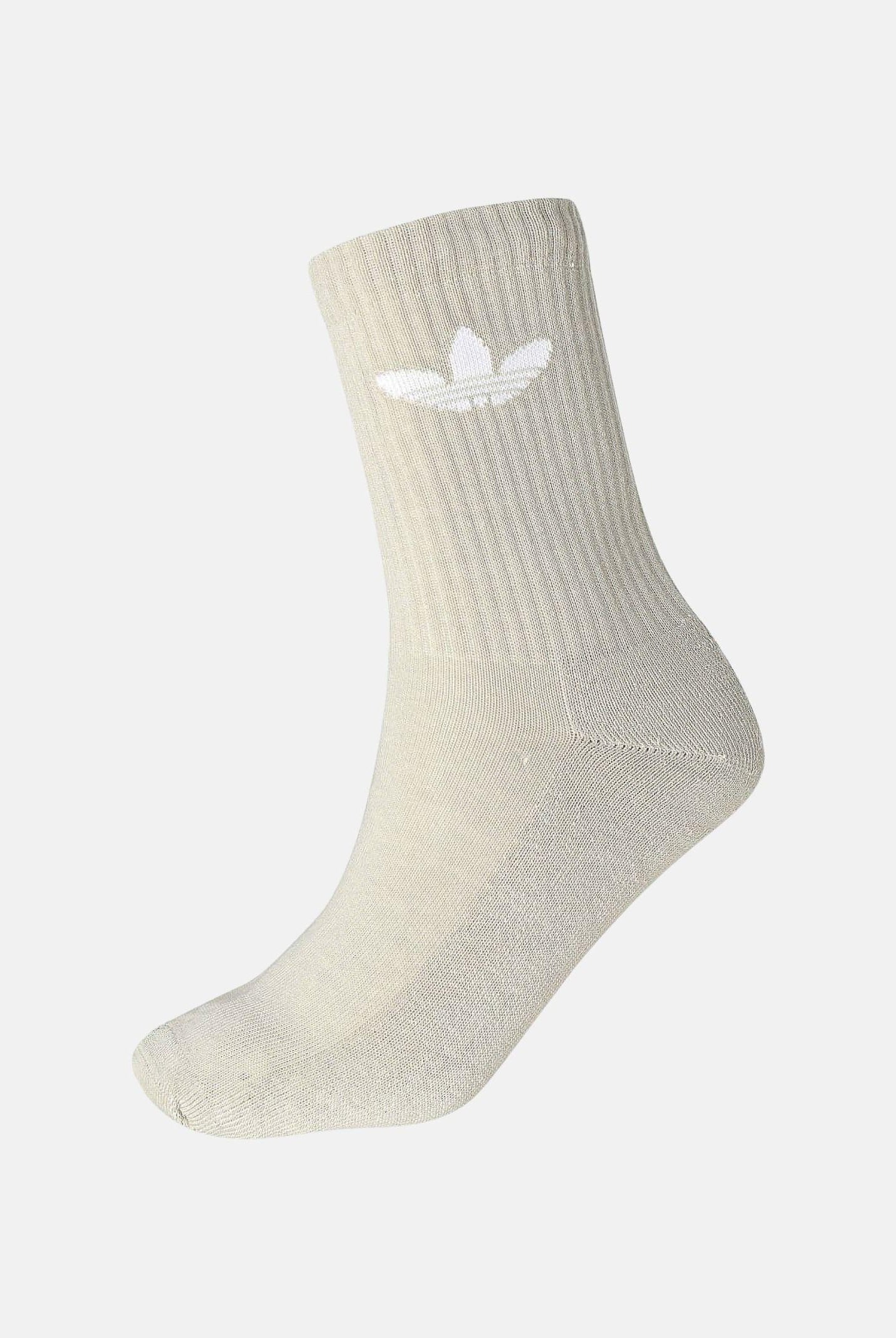 ADIDAS ORIGINALS Calzini (6paia) Trefoil Crew panna, beige e marroni per uomo e donna IT7570 . ADIDAS ORIGINALS