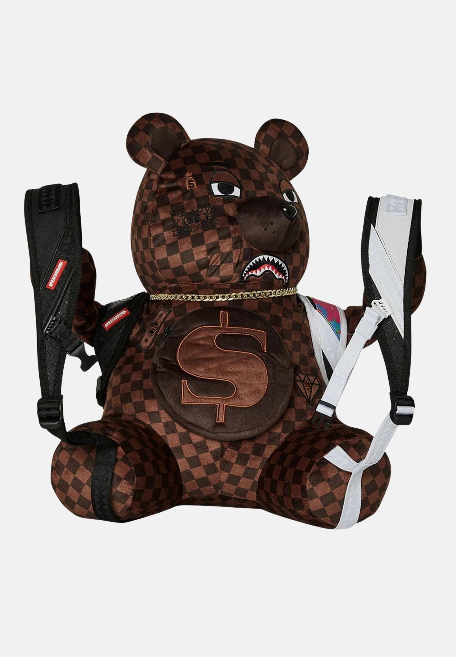 Zaino BACKPACK BEAR WEARING marrone per uomo e donna 910B6312NSZ . SPRAYGROUND