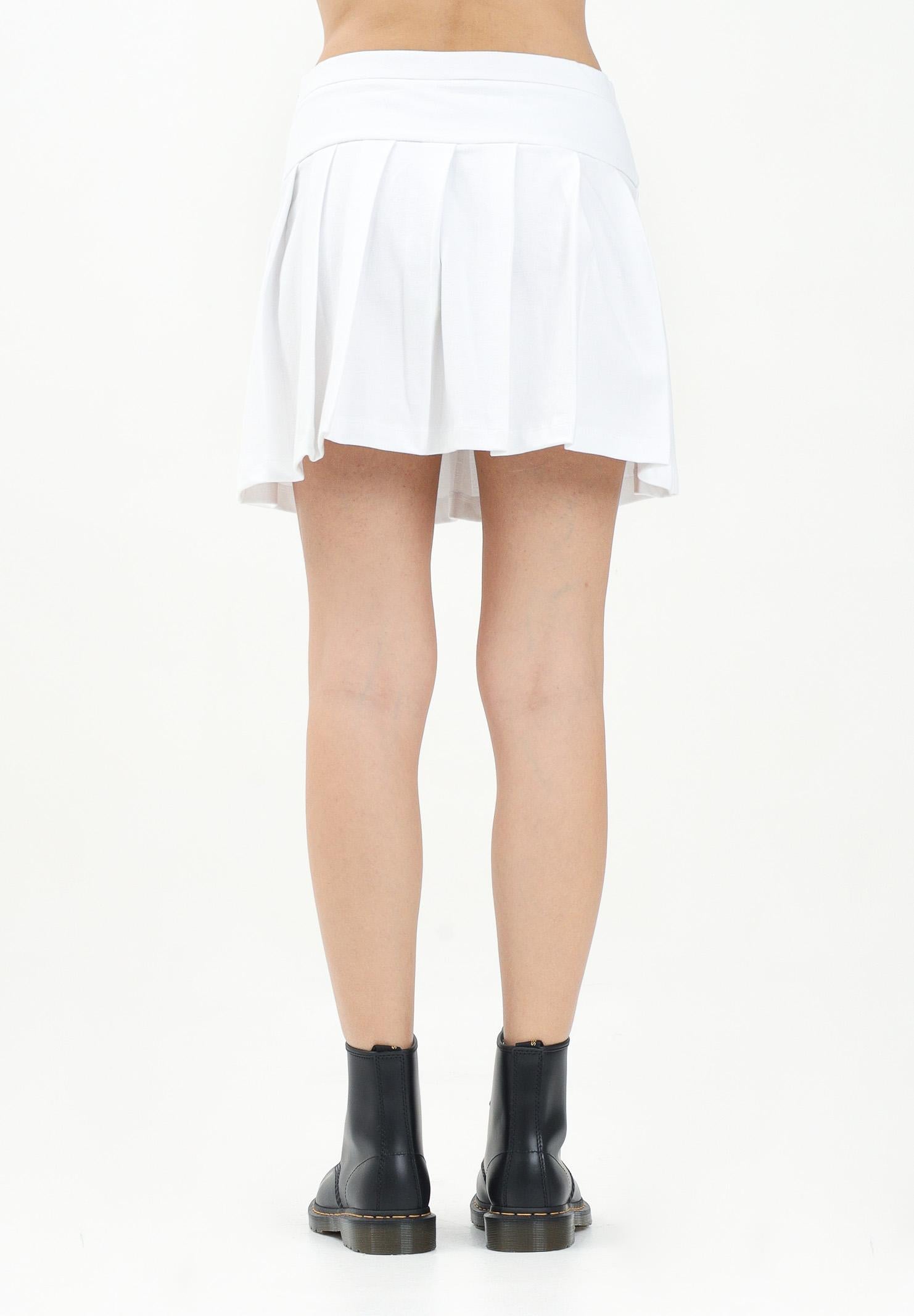 BARROW Gonna corta bianca per donna e bambina con logo S5BKJGSK145 002 BARROW