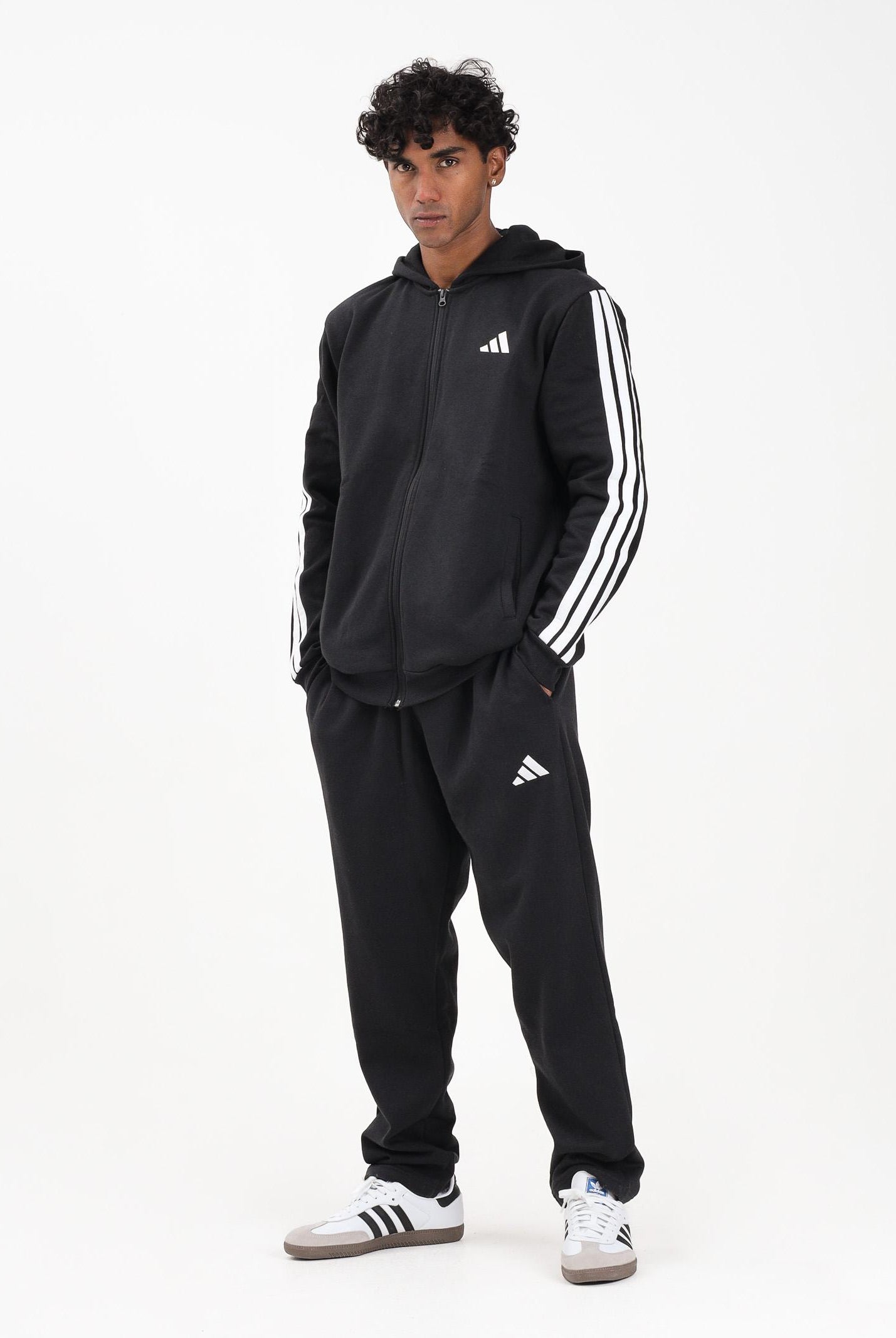 ADIDAS PERFORMANCE Tuta 3 Stripes nera da uomo JL8599 ADIDAS PERFORMANCE