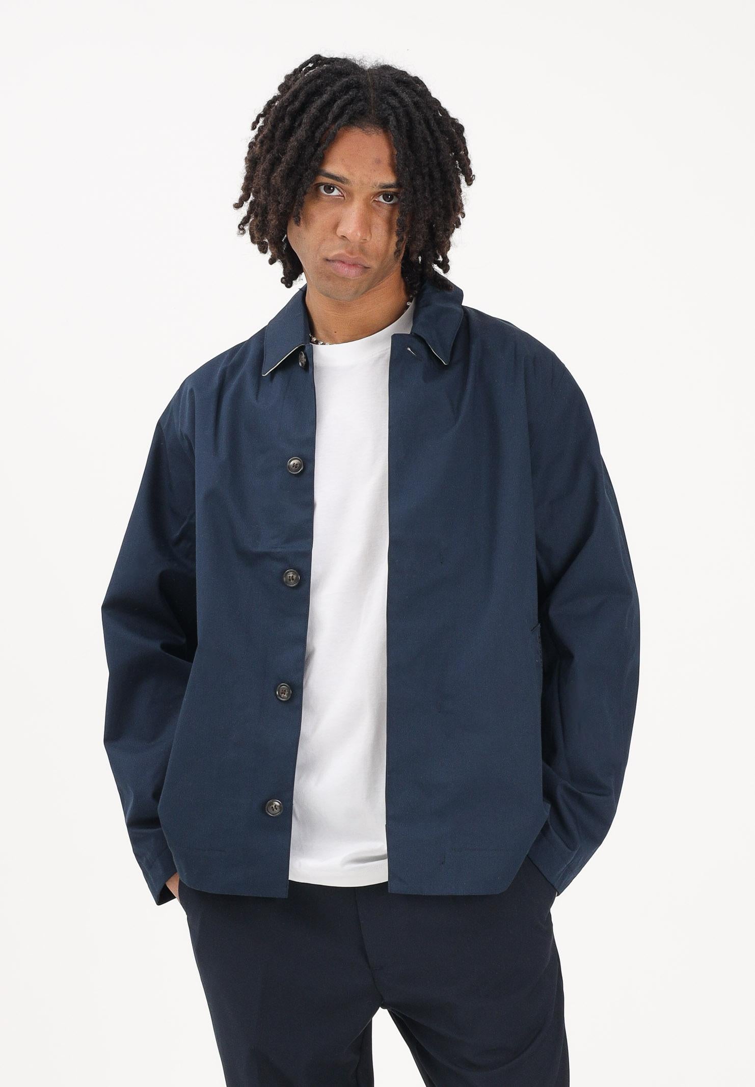 BARBOUR Giacca impermeabile Rokig blu da uomo 261-MWB1130 NY72 BARBOUR