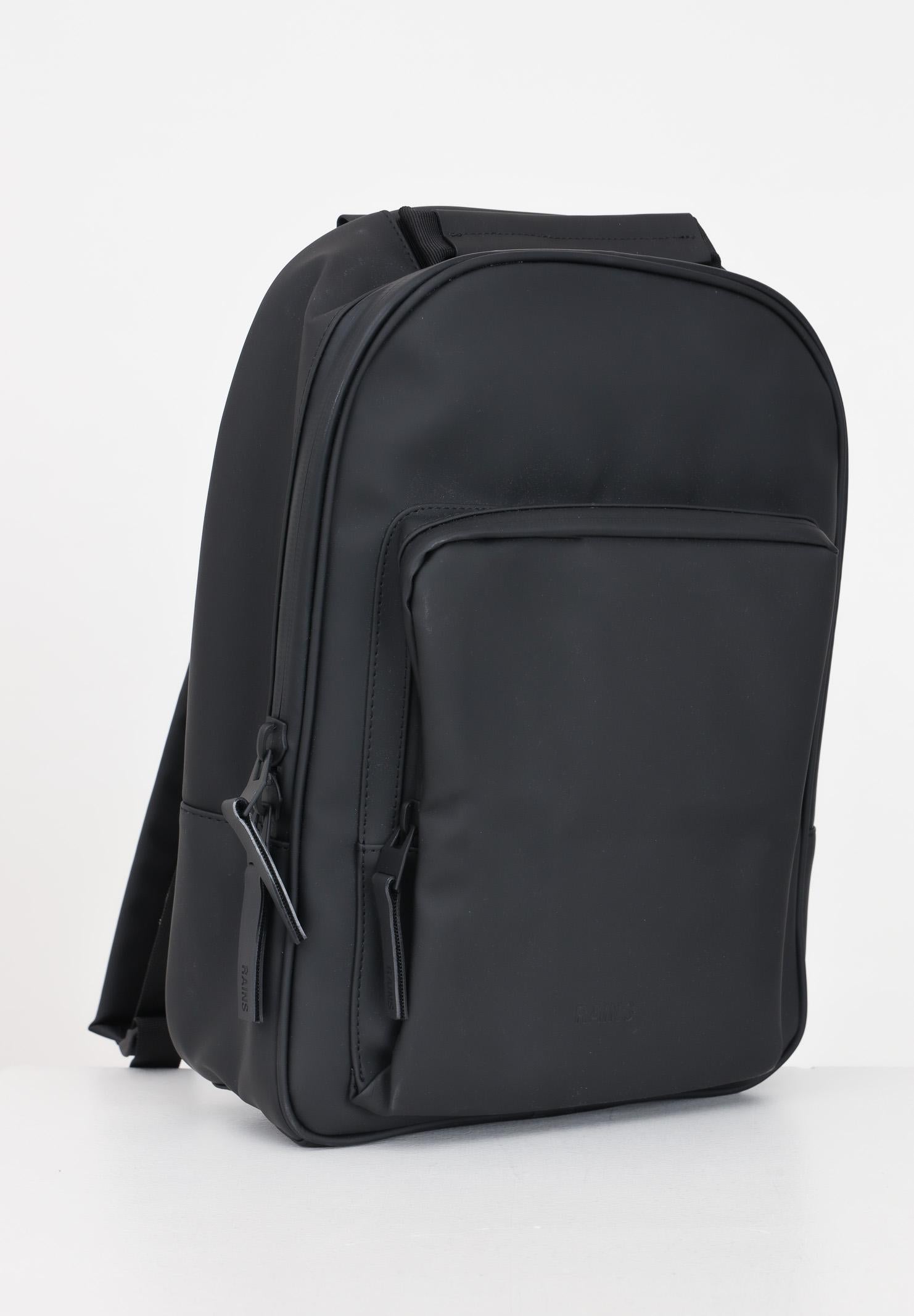 RAINS Zaino Book Daypack nero per uomo e donna RA13260 BLA RAINS