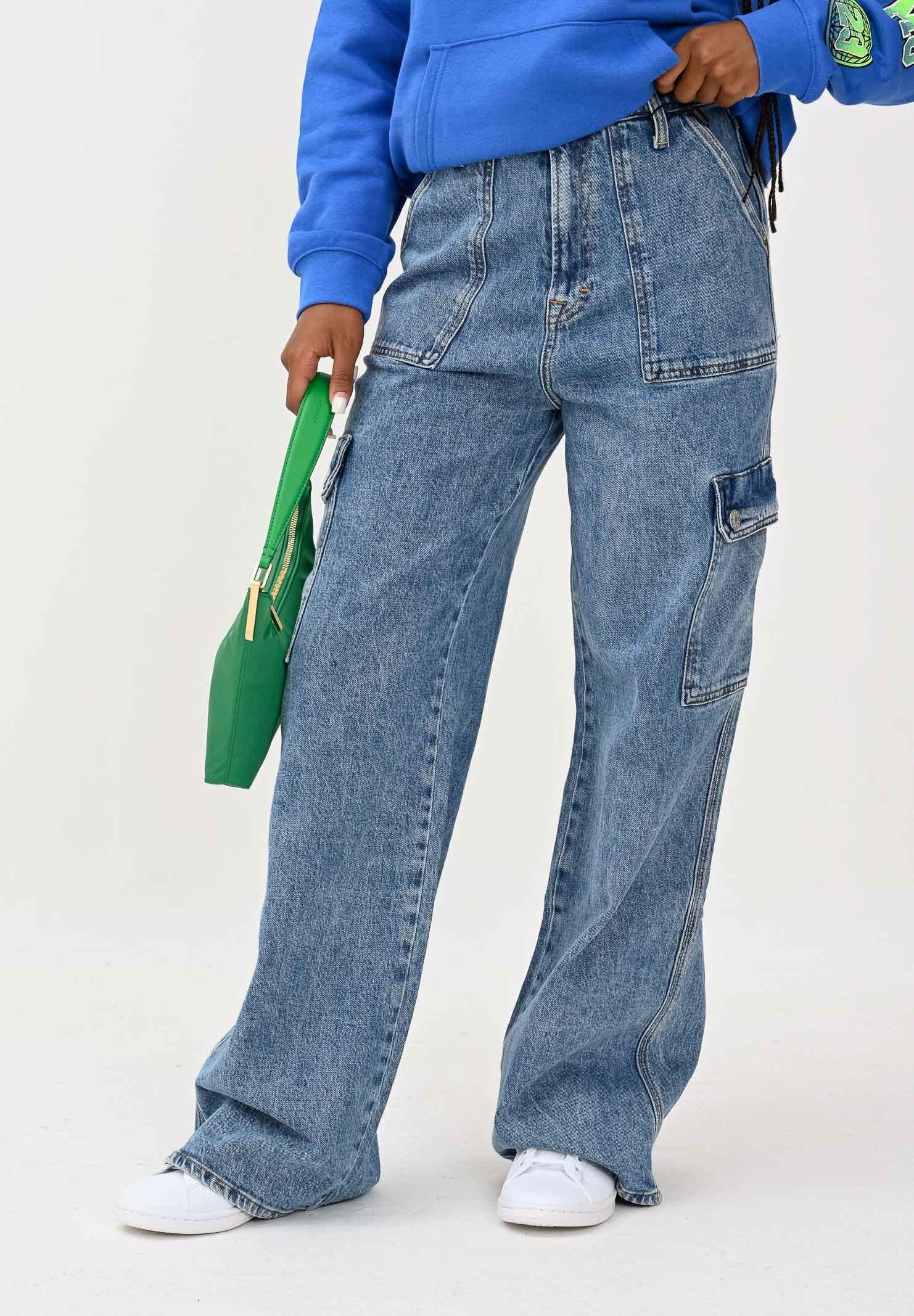 TOMMY JEANS Jeans cargo Claire in denim da donna DW0DW204791A5 TOMMY JEANS