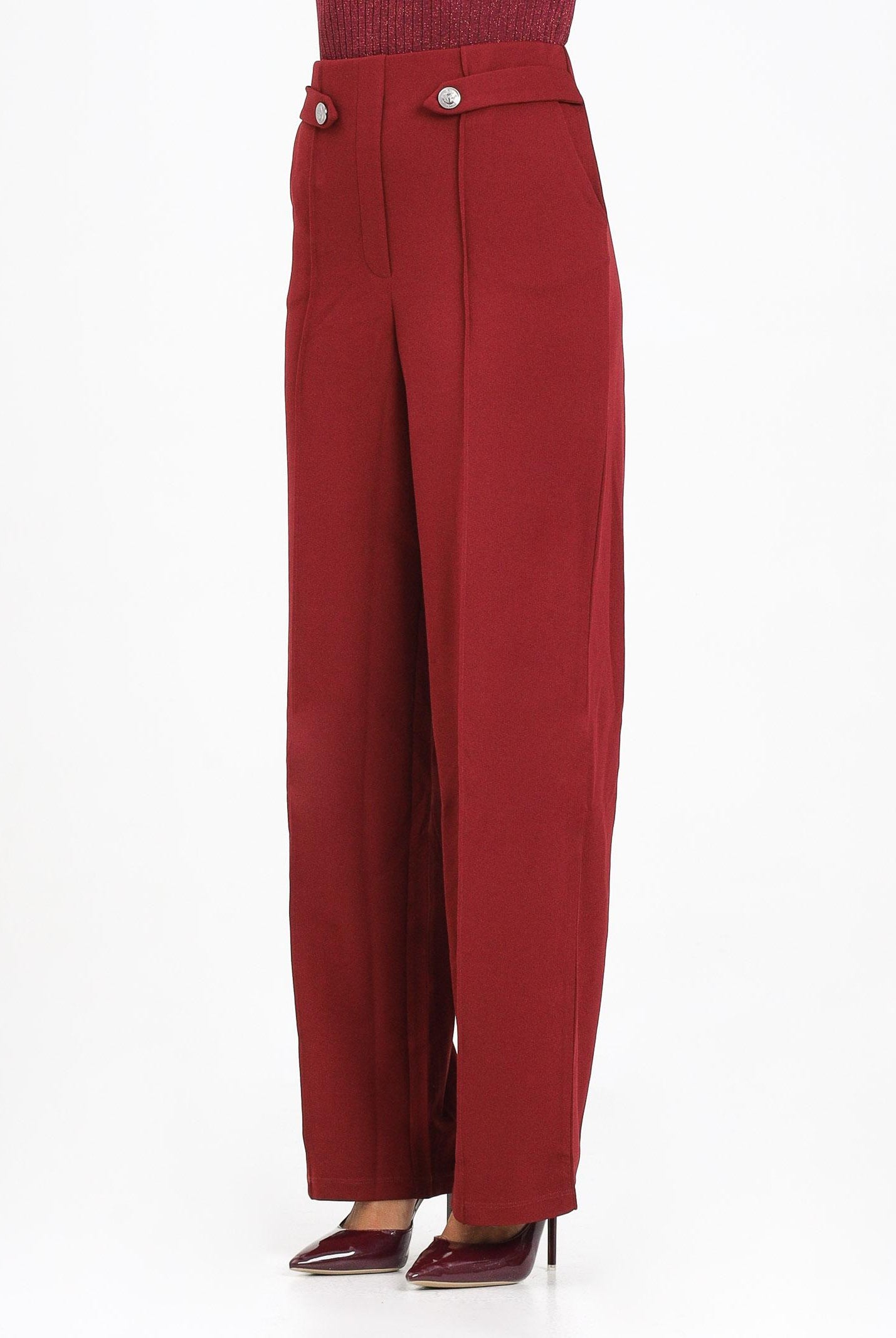 JDY Pantalone bordeaux da donna 15354510 Cabernet JDY