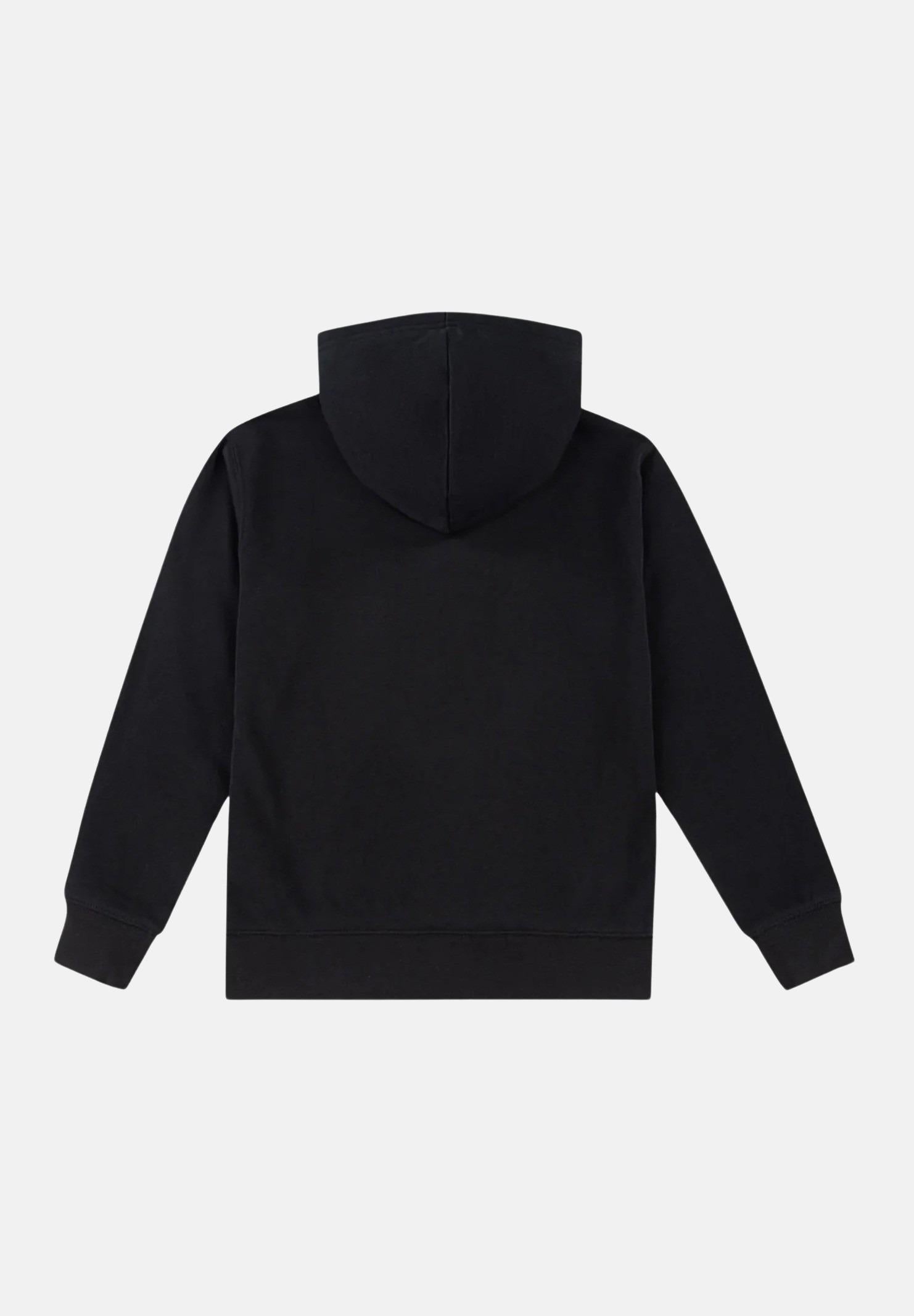 JORDAN Felpa con cappuccio Baseline French Terry nera per bambino e bambina 95D744 023 JORDAN