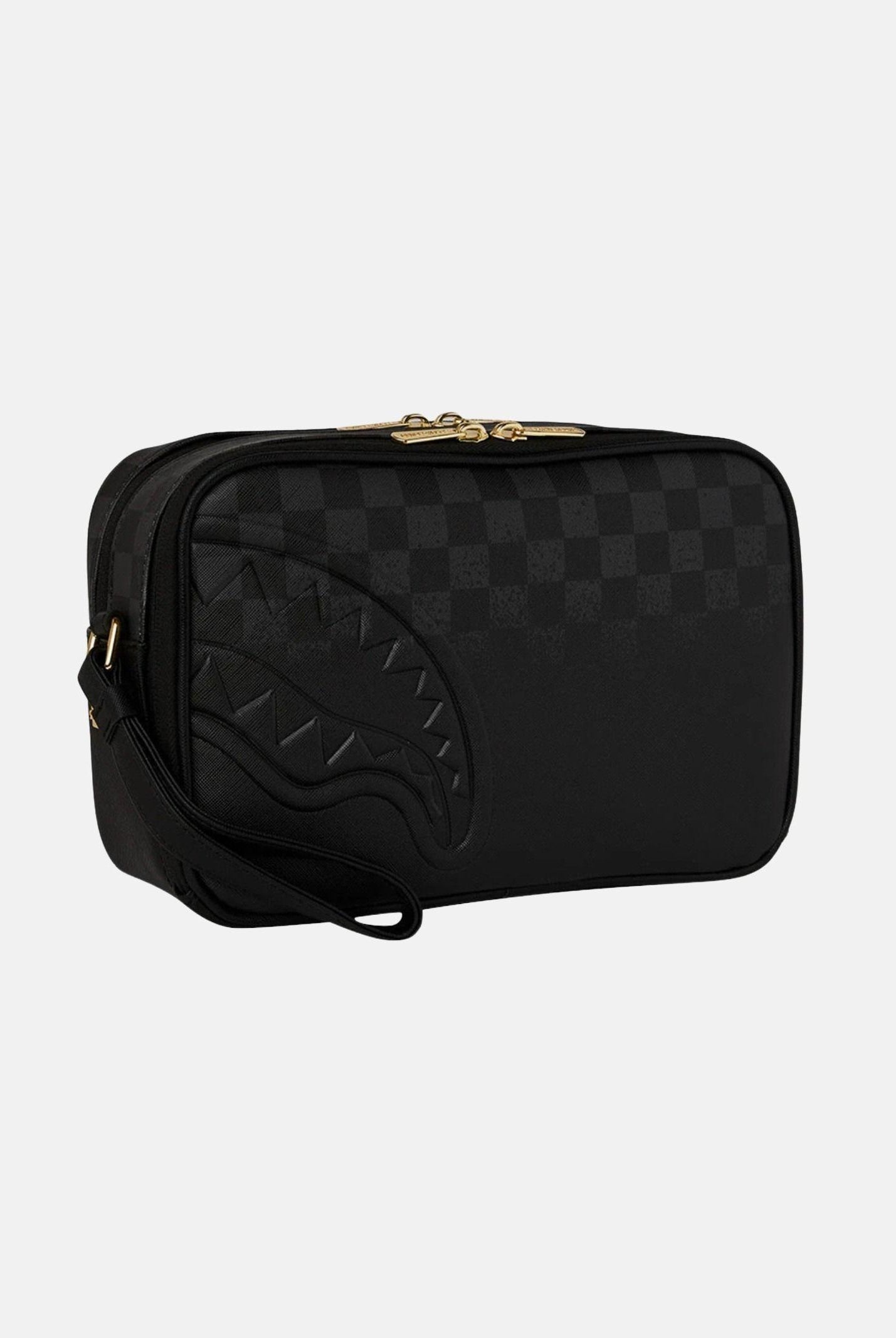 SPRAYGROUND Pochette SPRITZ BLACK TOILETRY BAG nera per uomo e donna 910B8280NSZ . SPRAYGROUND