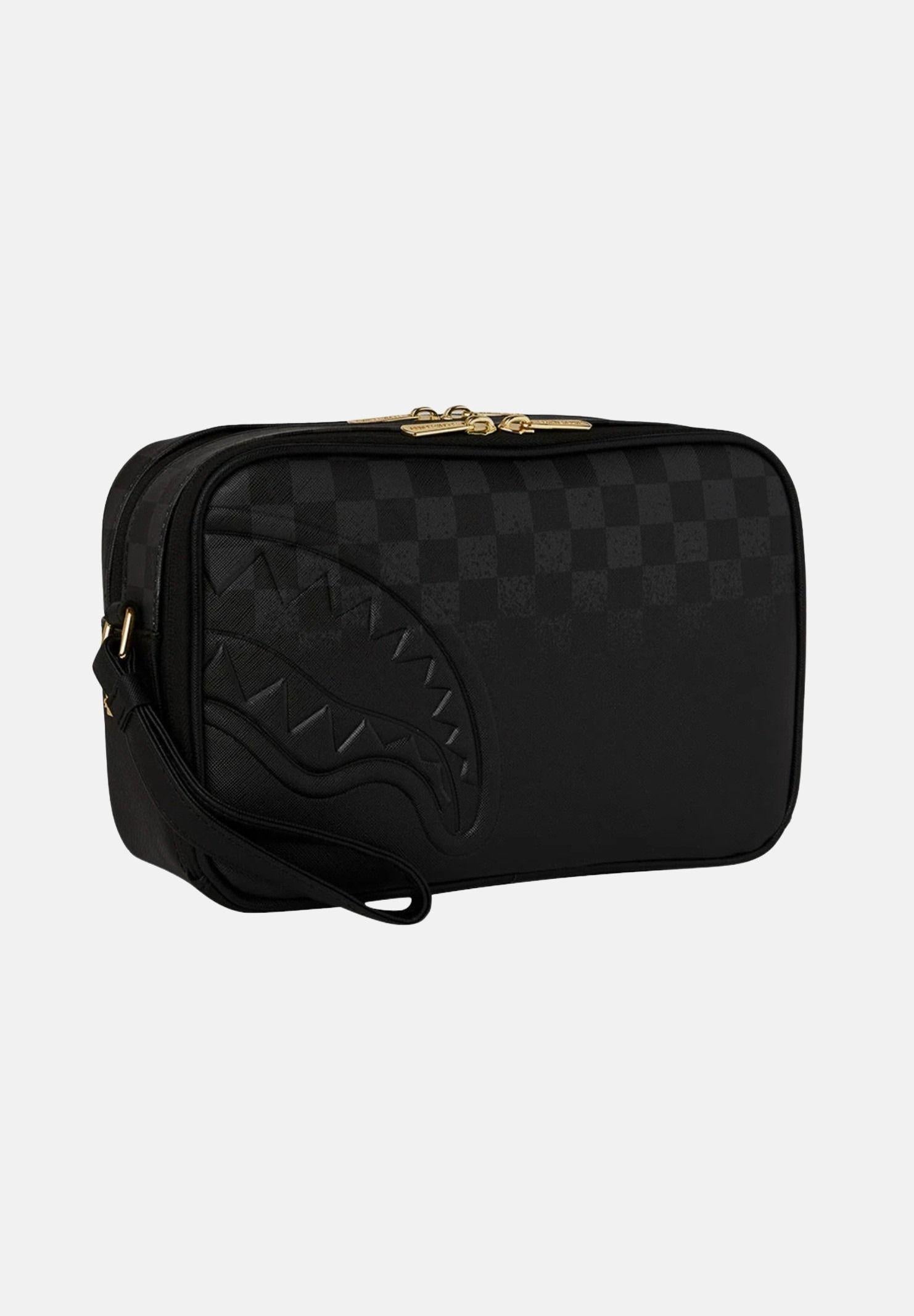 SPRAYGROUND Pochette SPRITZ BLACK TOILETRY BAG nera per uomo e donna 910B8280NSZ . SPRAYGROUND