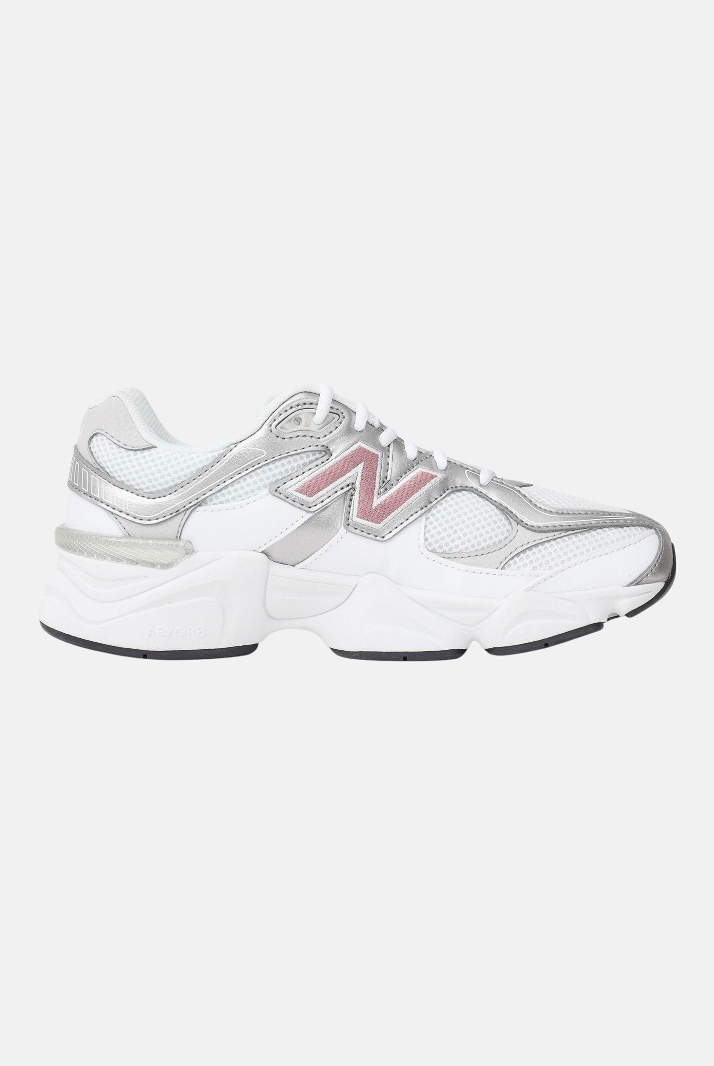 NEW BALANCE Sneakers 9060 bianche, rosa e argento da donna G906082T . NEW BALANCE