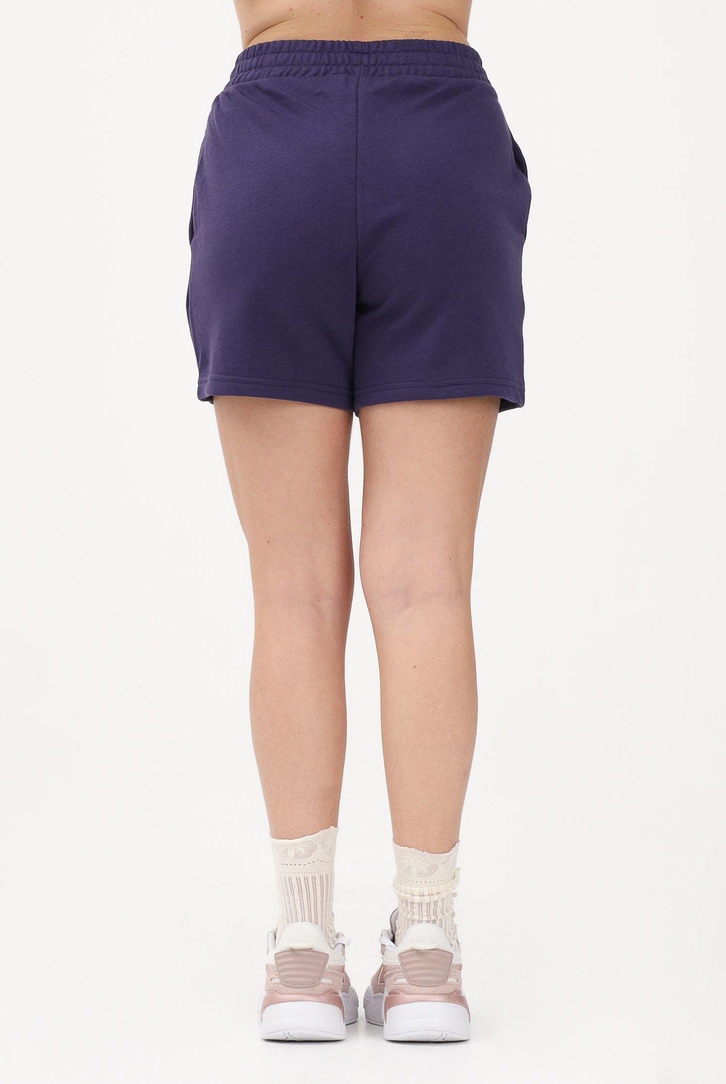 PUMA Shorts sportivo ESS Small No. 1 Logo 5'' High-Waist viola da donna 682441 64 PUMA