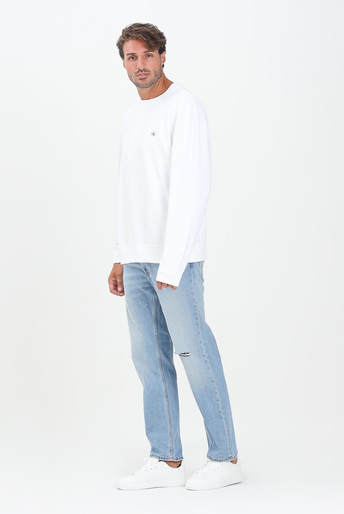 CALVIN KLEIN JEANS Jeans in denim chiaro da uomo LV04LB783G57O . CALVIN KLEIN JEANS