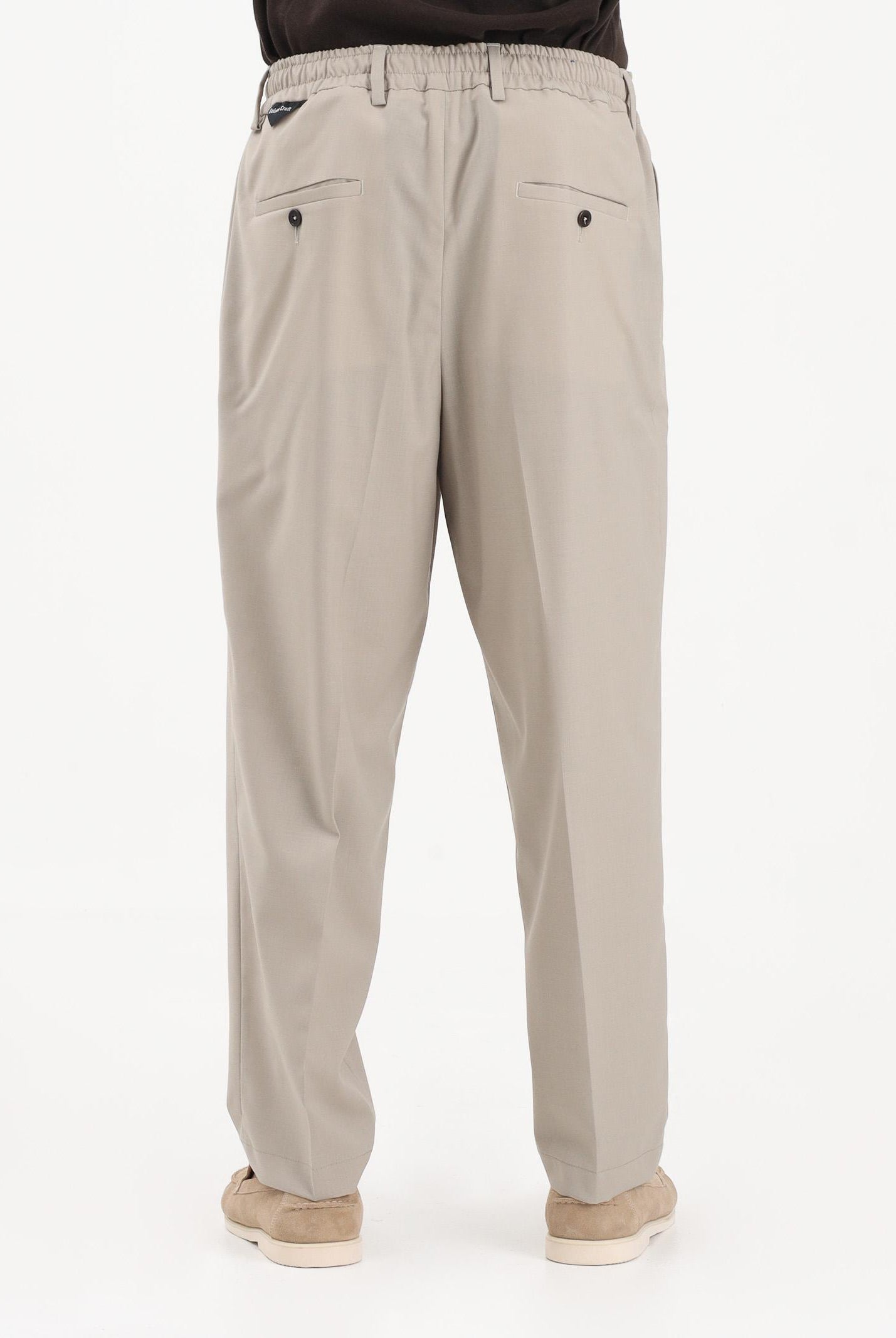 GOLDEN CRAFT Pantalone beige da uomo con vita elasticizzata GC1PSS266920 A037 GOLDEN CRAFT