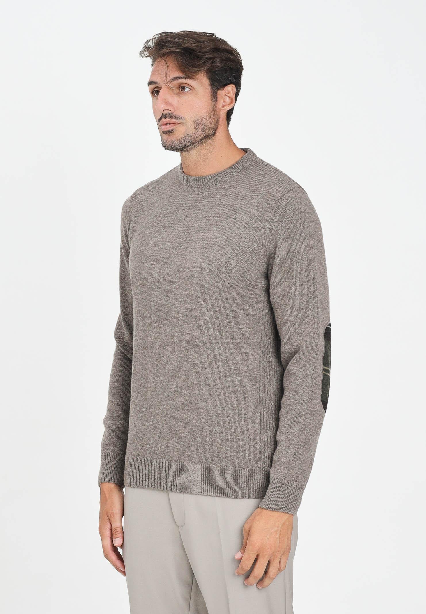 BARBOUR Maglione girocollo Holden beige da uomo 252MMKN1576 OL76 BARBOUR