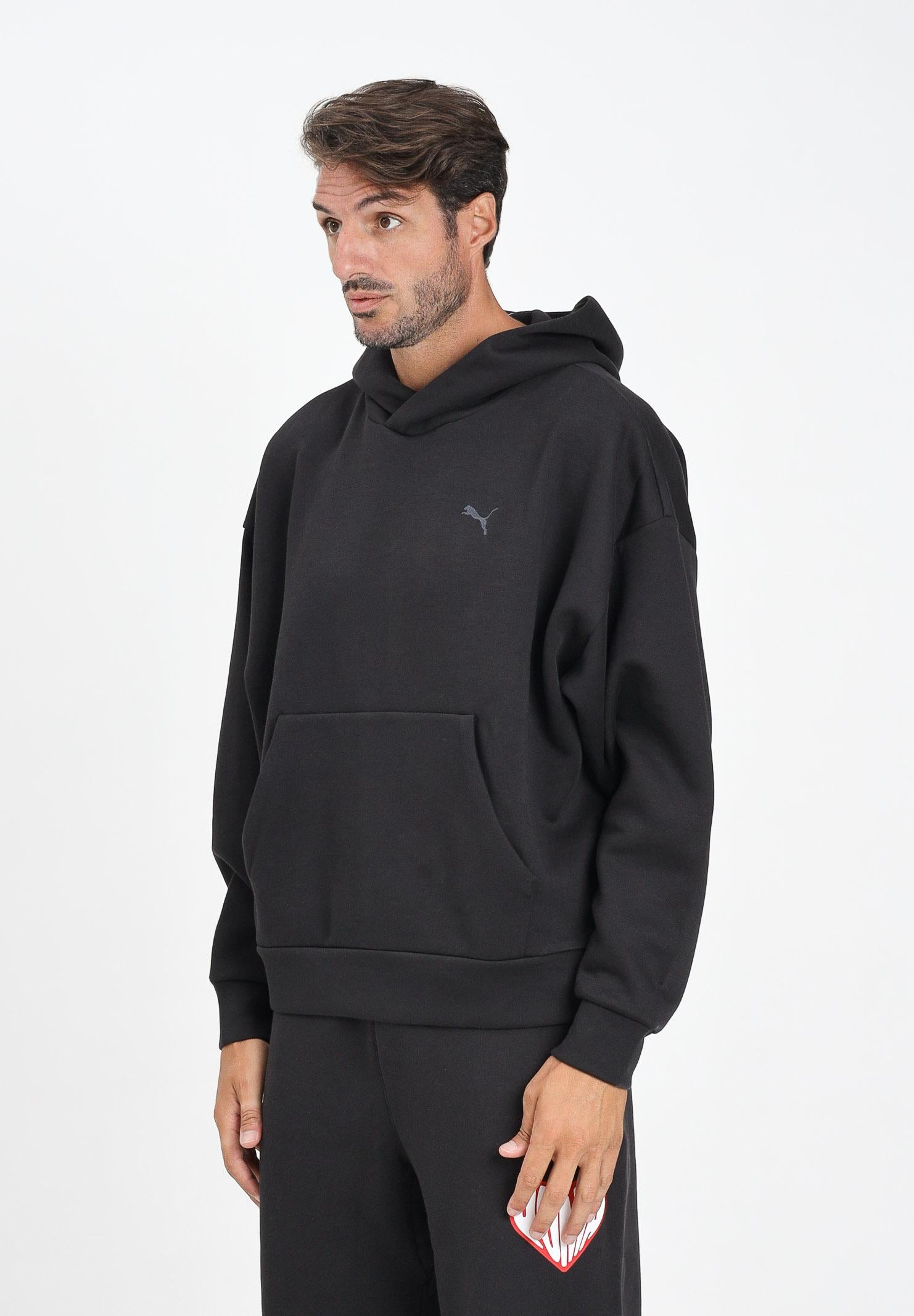 PUMA Felpa con cappuccio WARDROBE ESS nera da uomo 632065 01 PUMA