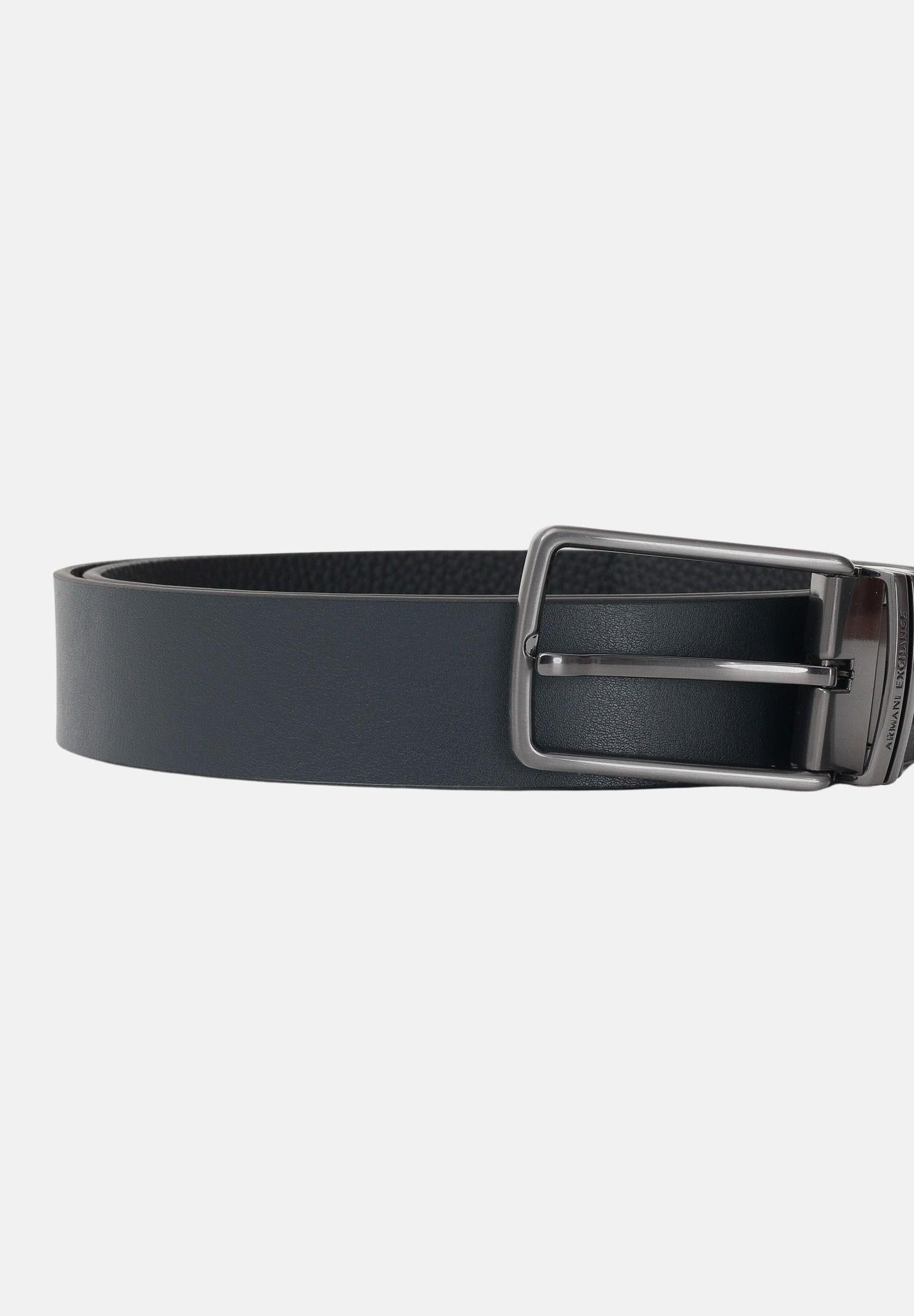 ARMANI EXCHANGE Cintura reversibile blu e nera da uomo XM002836AF24982 MC038 ARMANI EXCHANGE