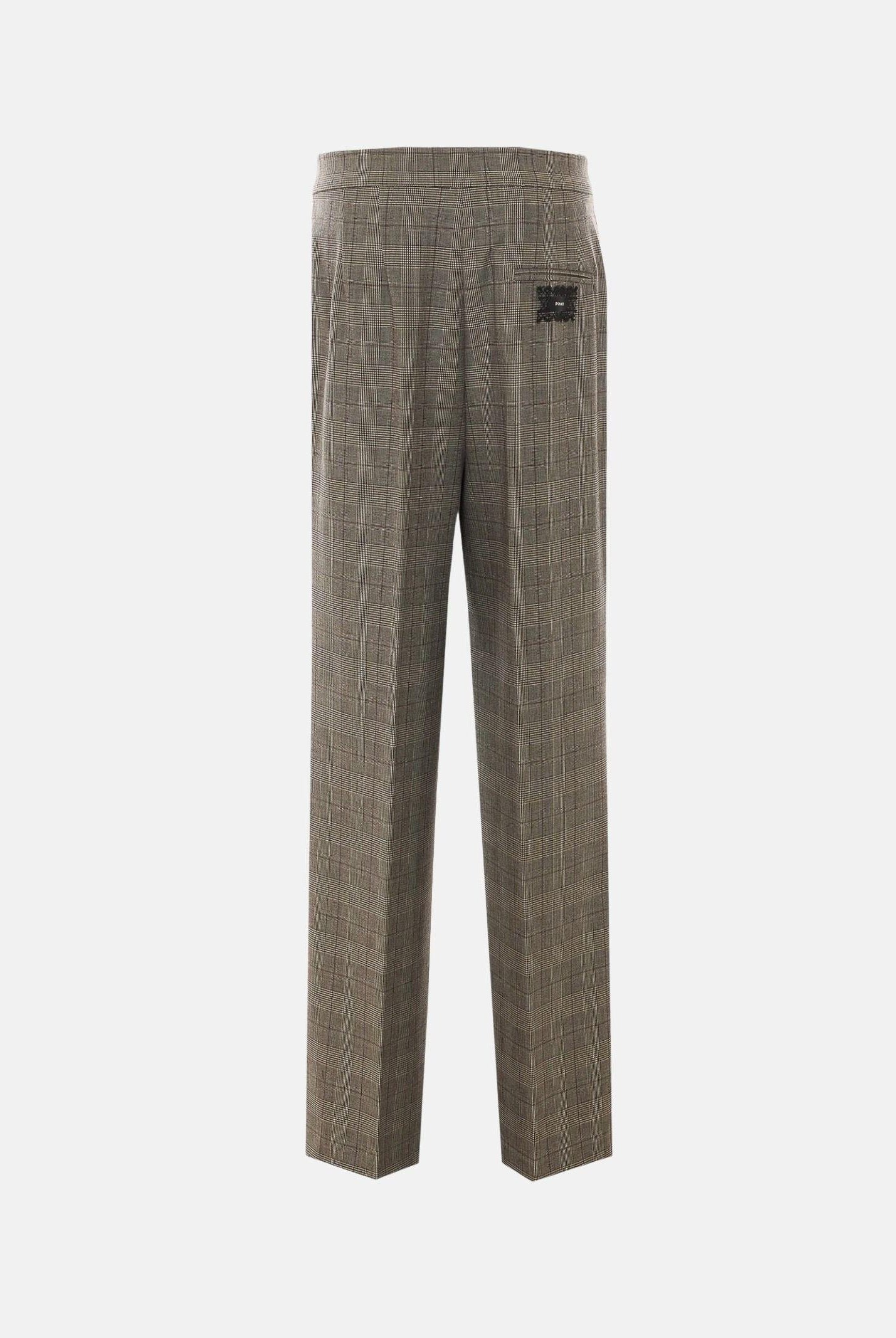 PINKO pantaloni eleganti Plumeria beige-bordeaux beige da donna. 107476A3FF CYZ PINKO