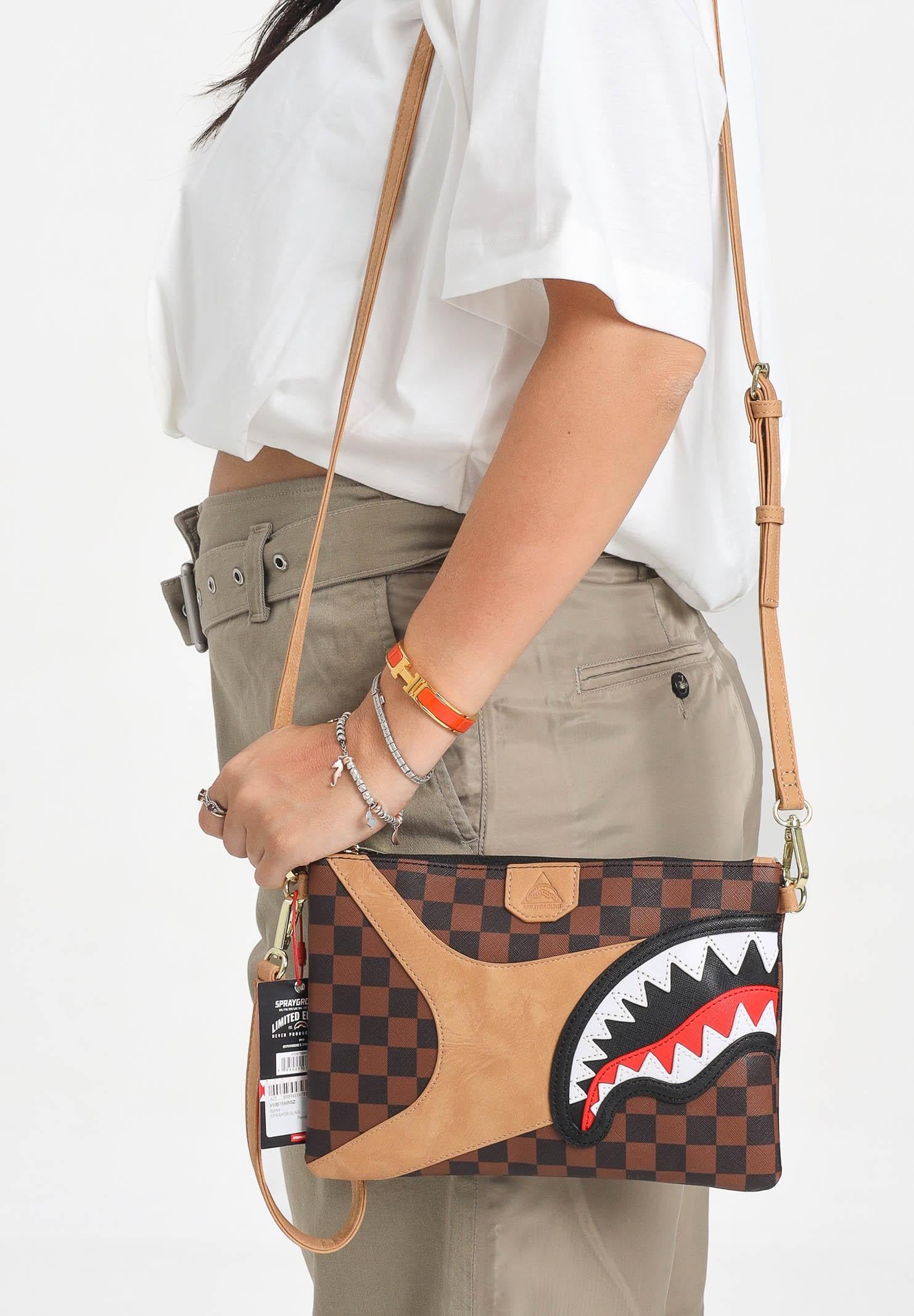 SPRAYGROUND Pochette HENNYVILLE CROSSOVER marrone da donna 910B7994NSZ SPRAYGROUND