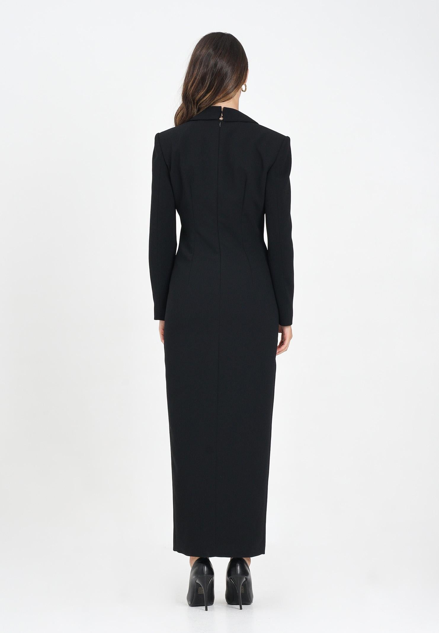 SIMONA CORSELLINI Abito lungo nero da donna ispirato al classico blazer A25CEAB10701-C00161 V0003 SIMONA CORSELLINI