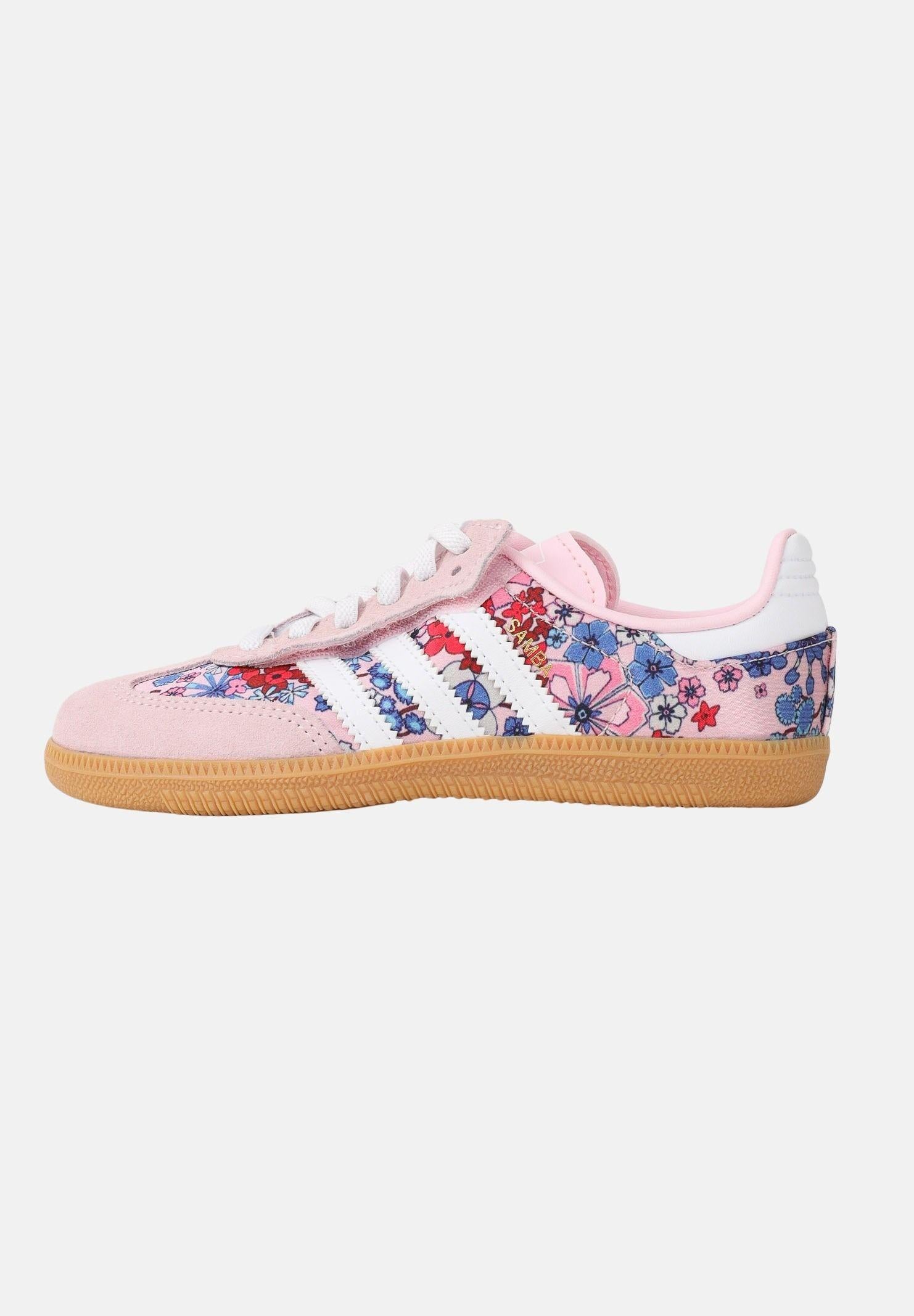 ADIDAS ORIGINALS Sneakers ADIDAS LIBERTY LONDON SAMBA OG COMFORT CLOSURE ELASTIC LACE rosa da bambina JQ2007 . ADIDAS ORIGINALS