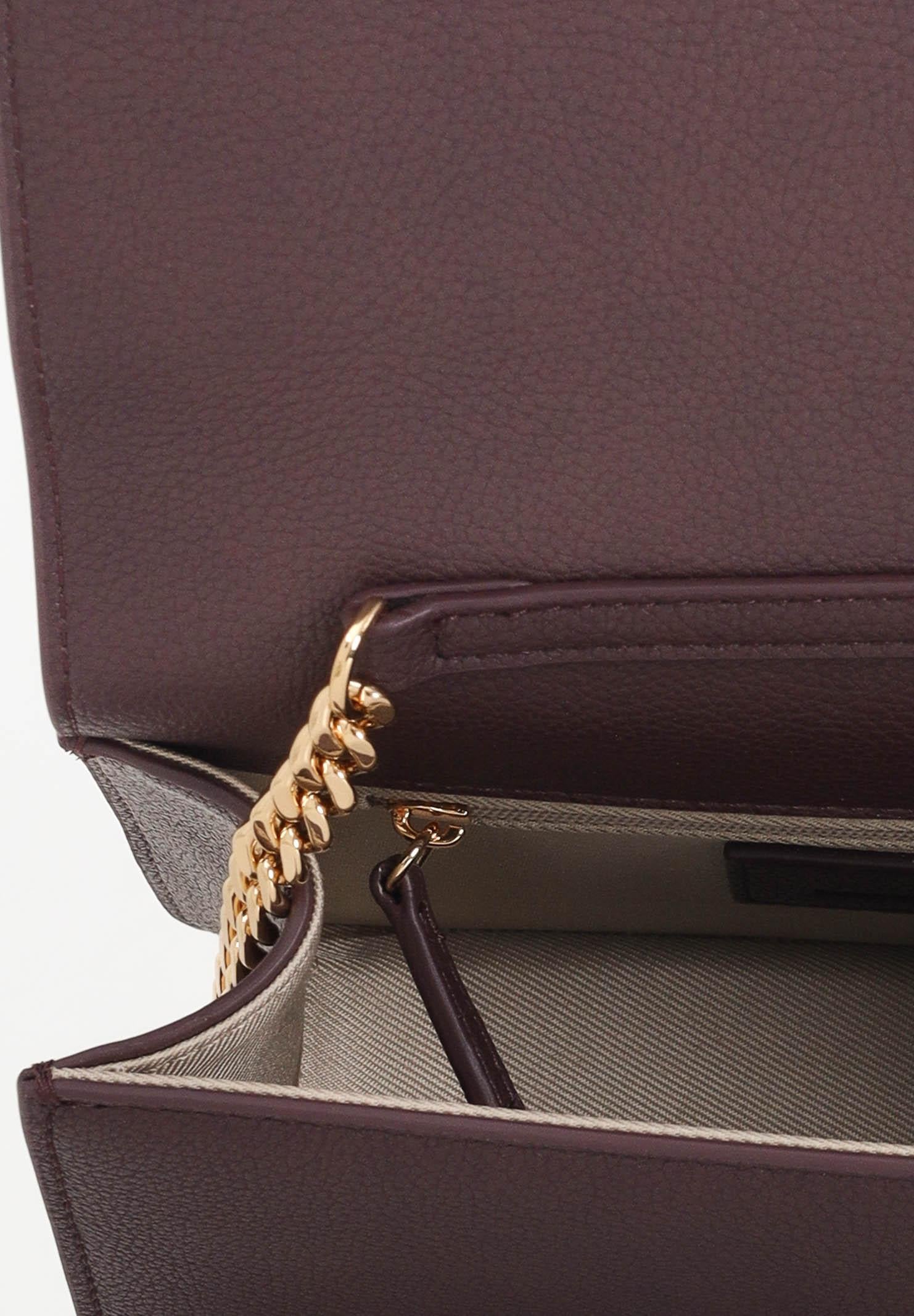 ELISABETTA FRANCHI Pochette bordeaux da donna con catena groumette BS39A56E2 EA4 ELISABETTA FRANCHI