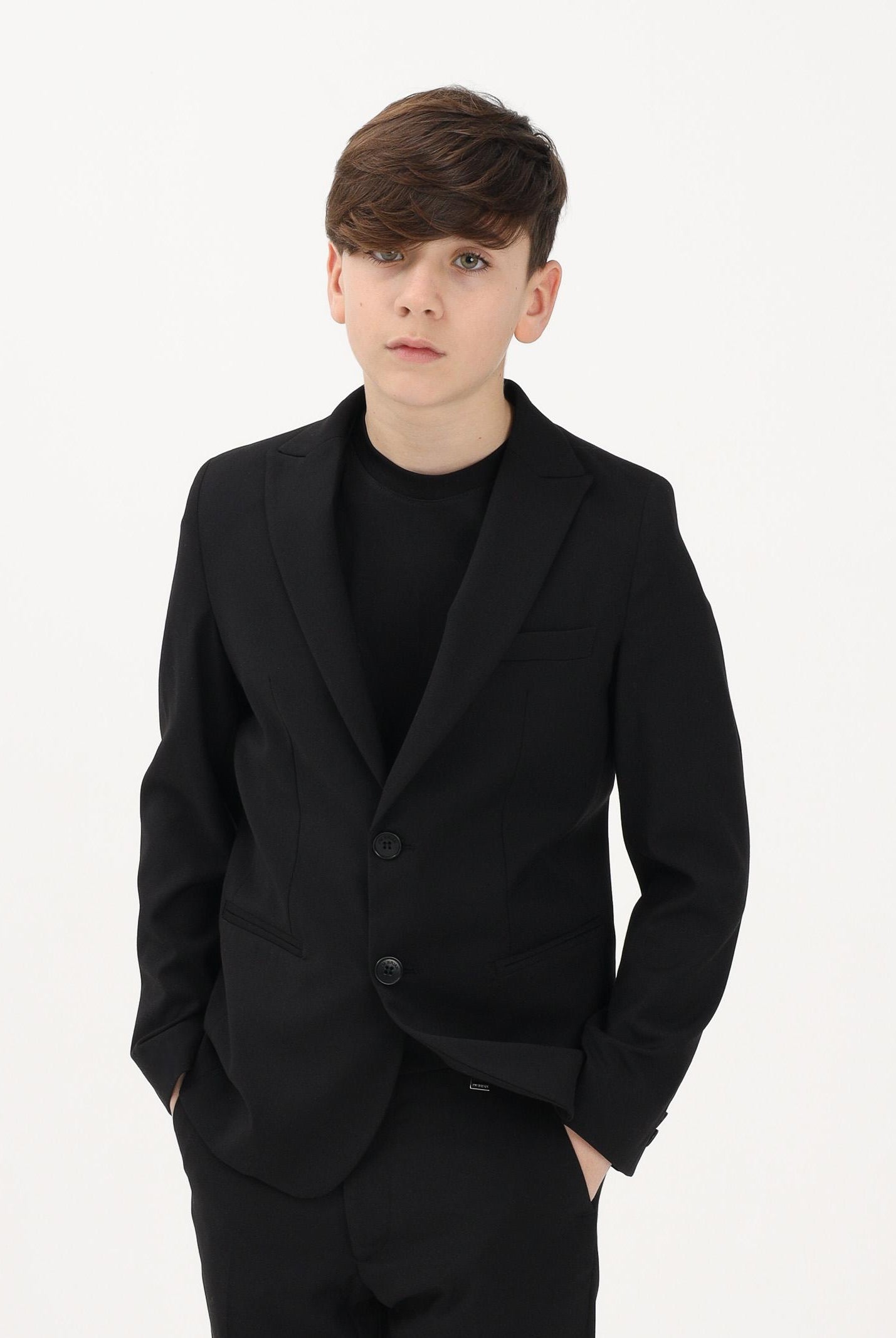 I'M BRIAN Giacca nera da bambino GIA3658J 009 I'M BRIAN