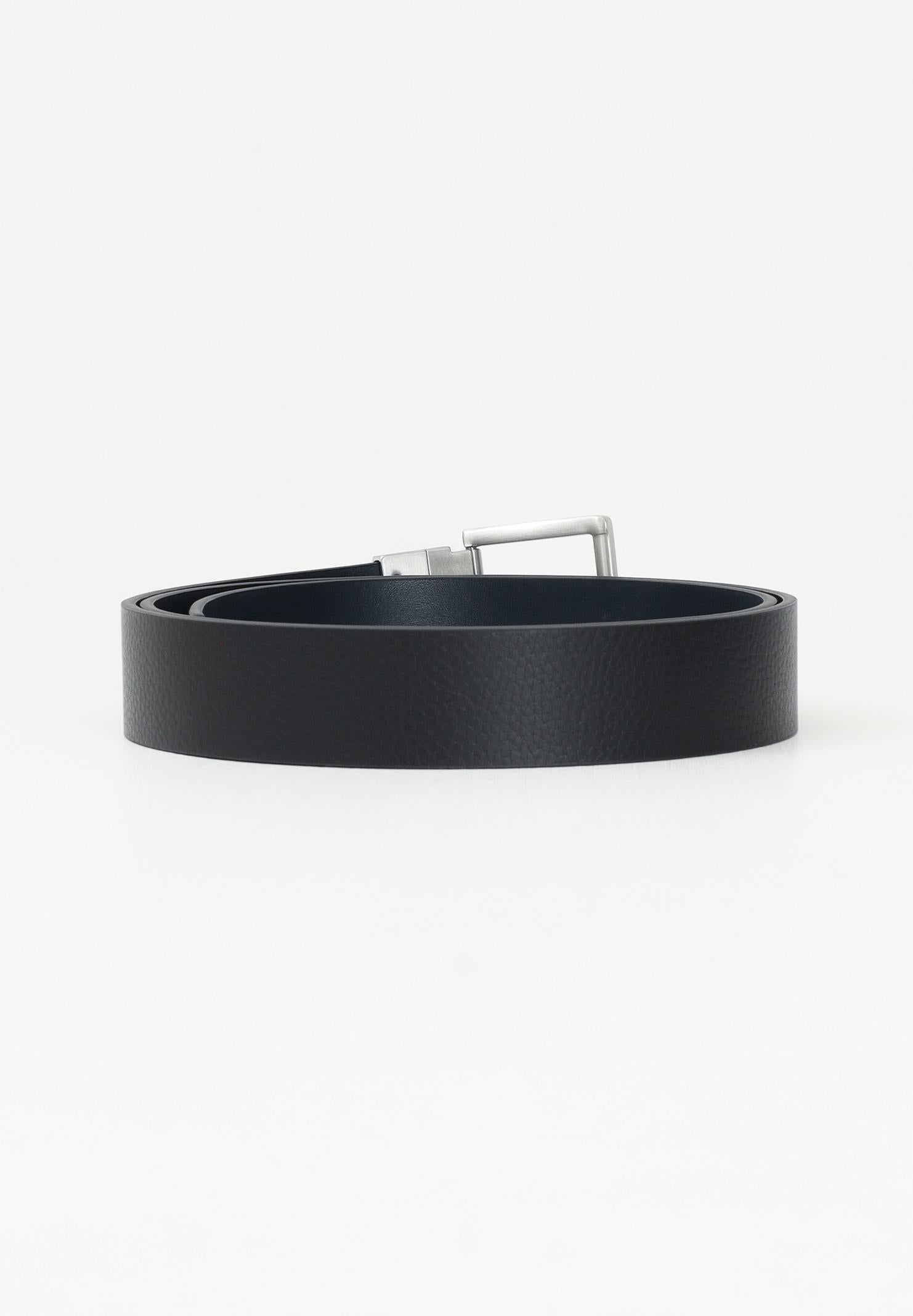 ARMANI EXCHANGE Cintura double face nera e blu da uomo 951000CC512 43020 ARMANI EXCHANGE