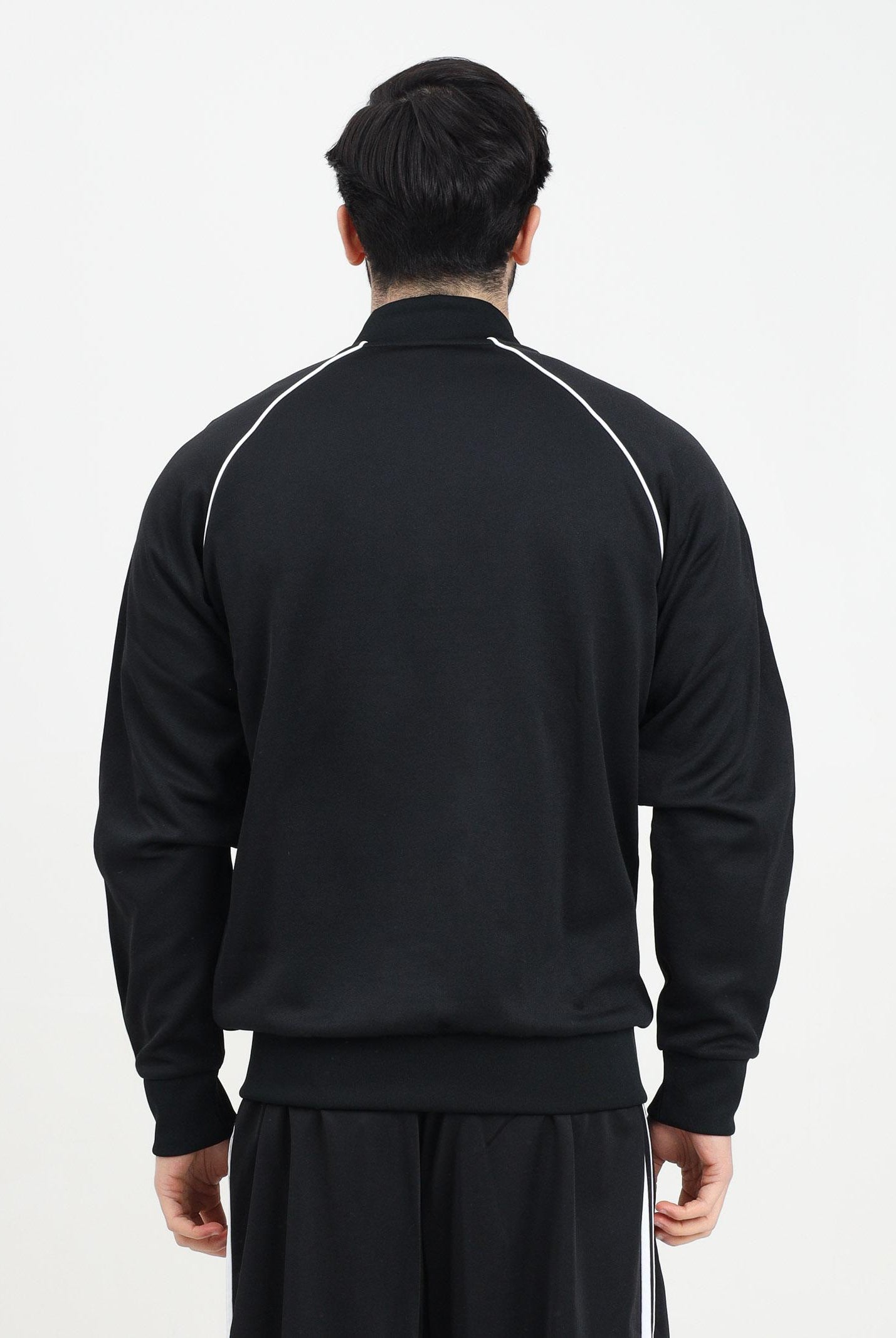 ADIDAS ORIGINALS Felpa con zip Adicolor Classics SST nera da uomo IM4545 . ADIDAS ORIGINALS