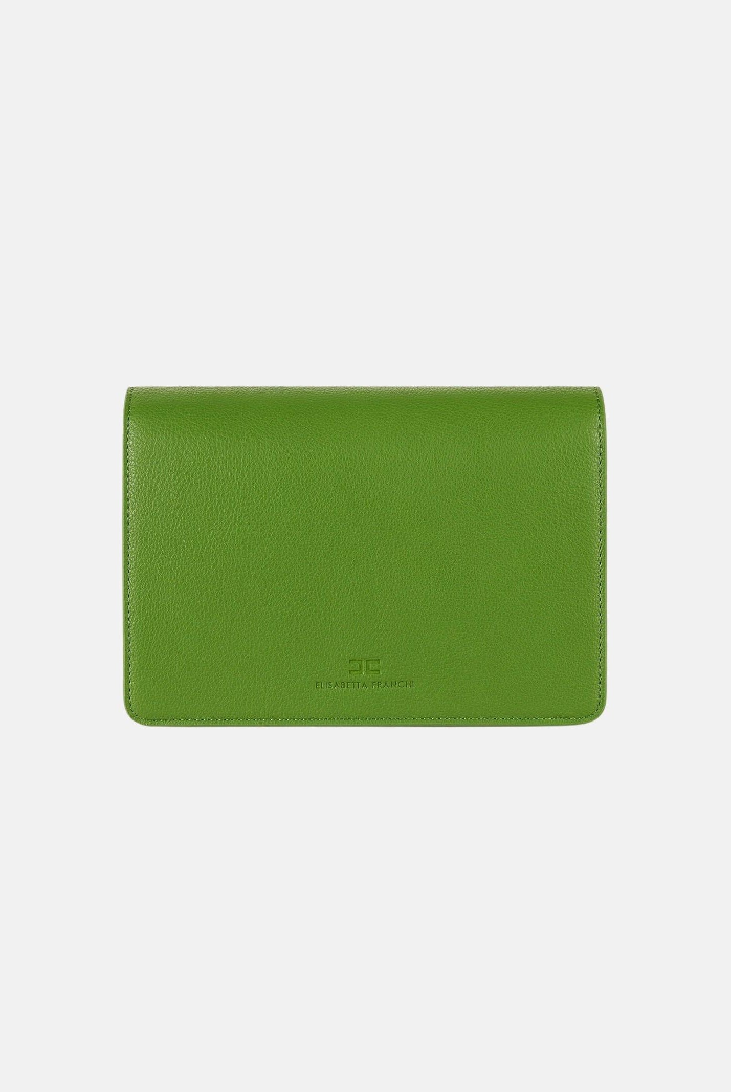 ELISABETTA FRANCHI Pochette verde da donna con logo BS39A61E2 EV3 ELISABETTA FRANCHI