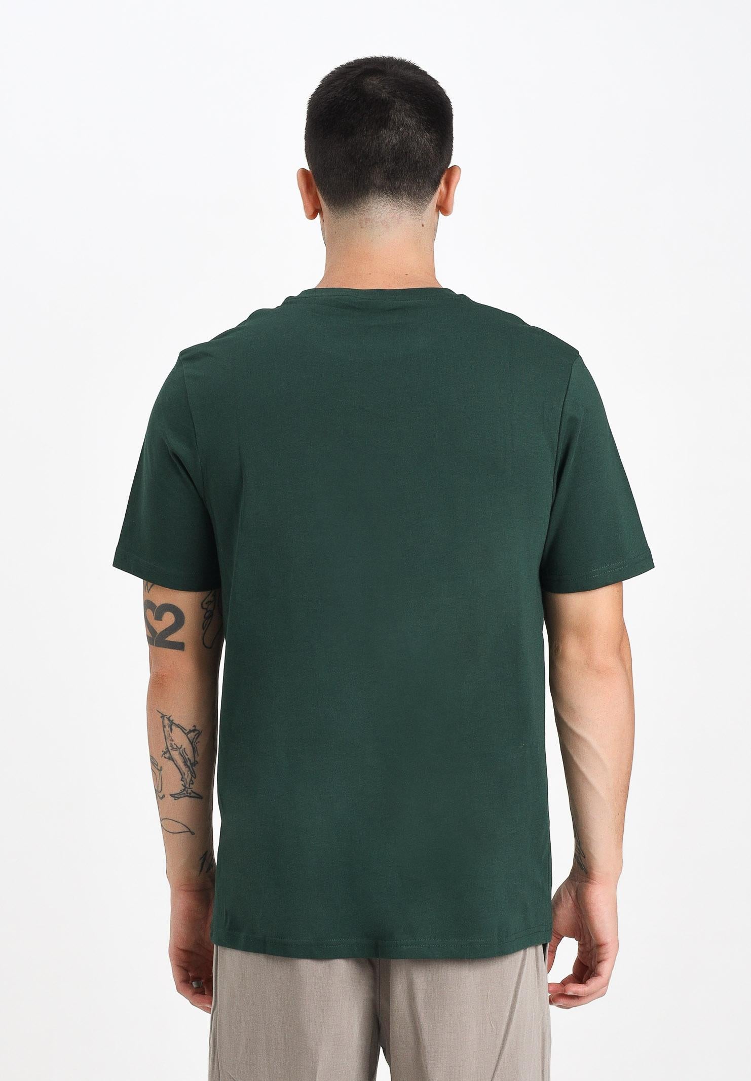 LYLE & SCOTT T-shirt a manica corta verde da uomo con patch logo TS400VOG W486 LYLE & SCOTT