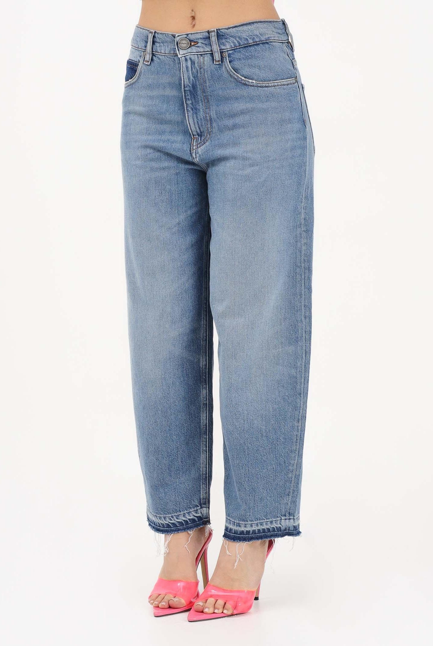PINKO Jeans balloon fit in denim medio da donna 103857A341 PJF PINKO