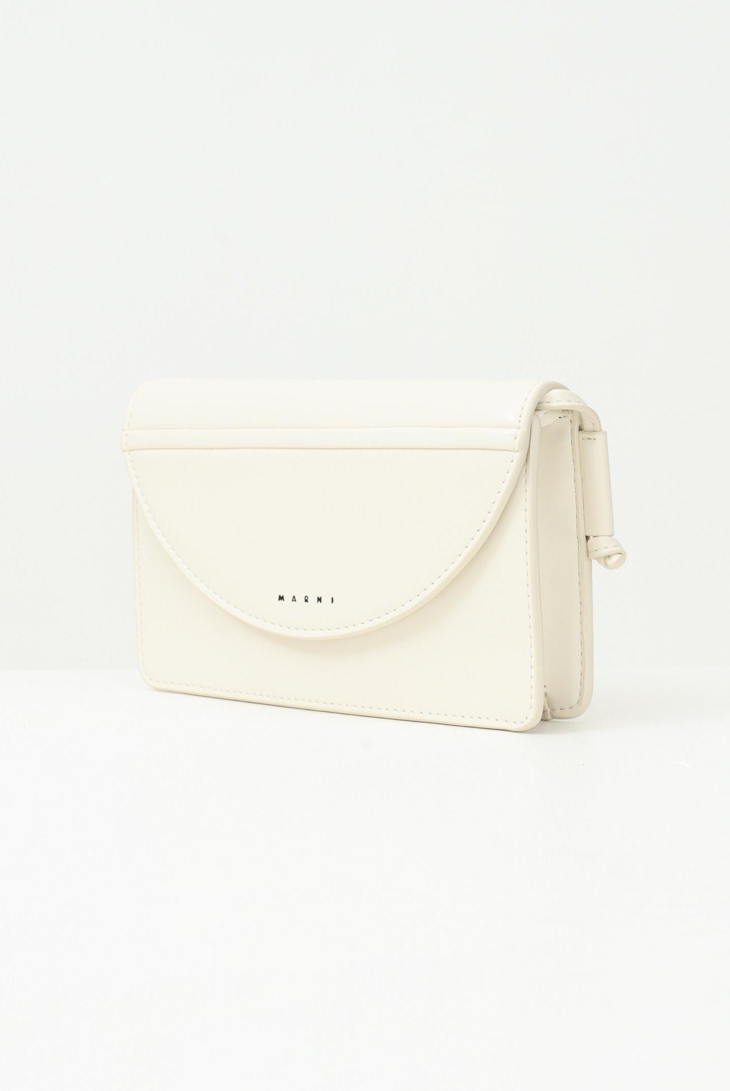 MARNI Borsa a tracolla panna da donna con logo M01256M00TK 0M221 MARNI