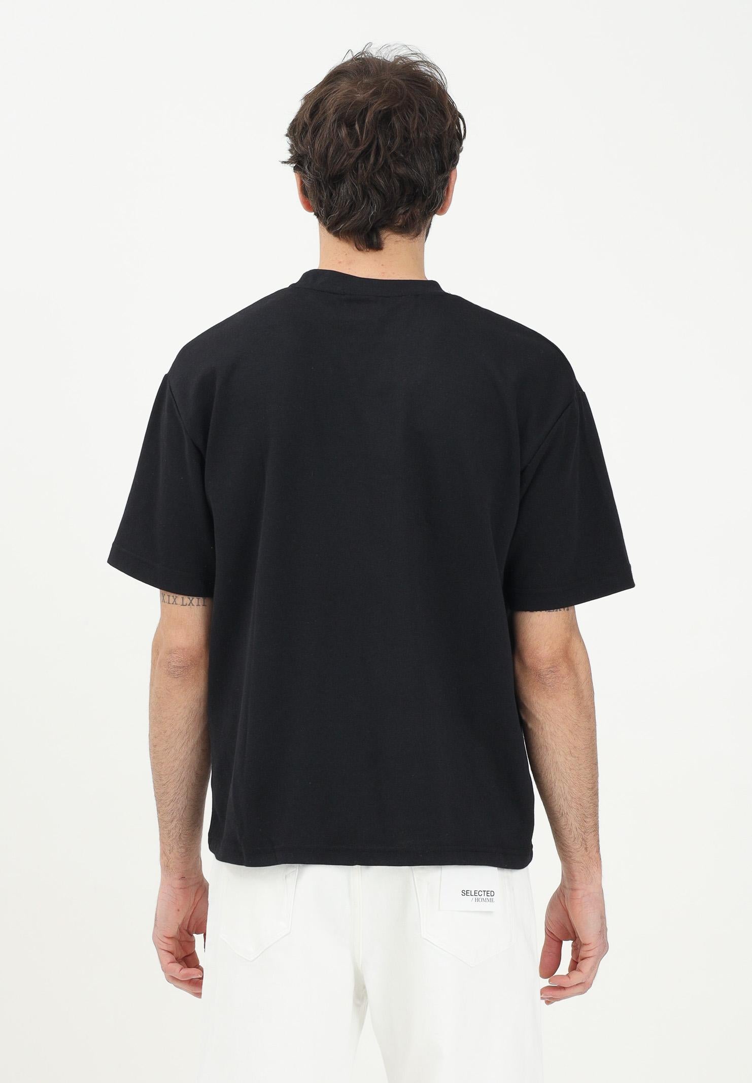 SELECTED HOMME T-shirt a manica corta nera da uomo 16094143 Black SELECTED HOMME