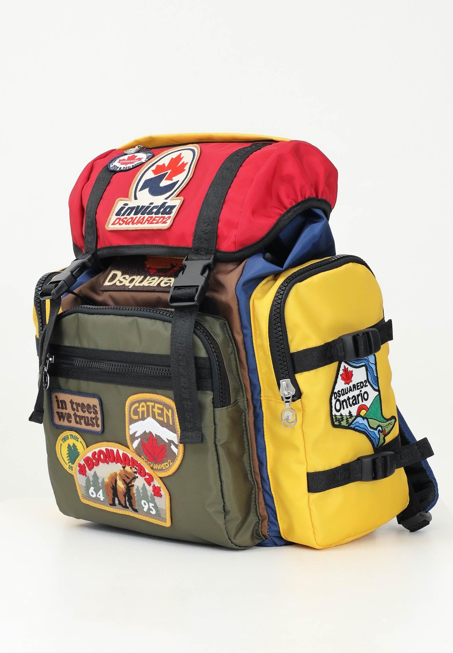 Zaino Monviso multicolor per uomo e donna DQ2944D0AD8 DQC57 DSQUARED2
