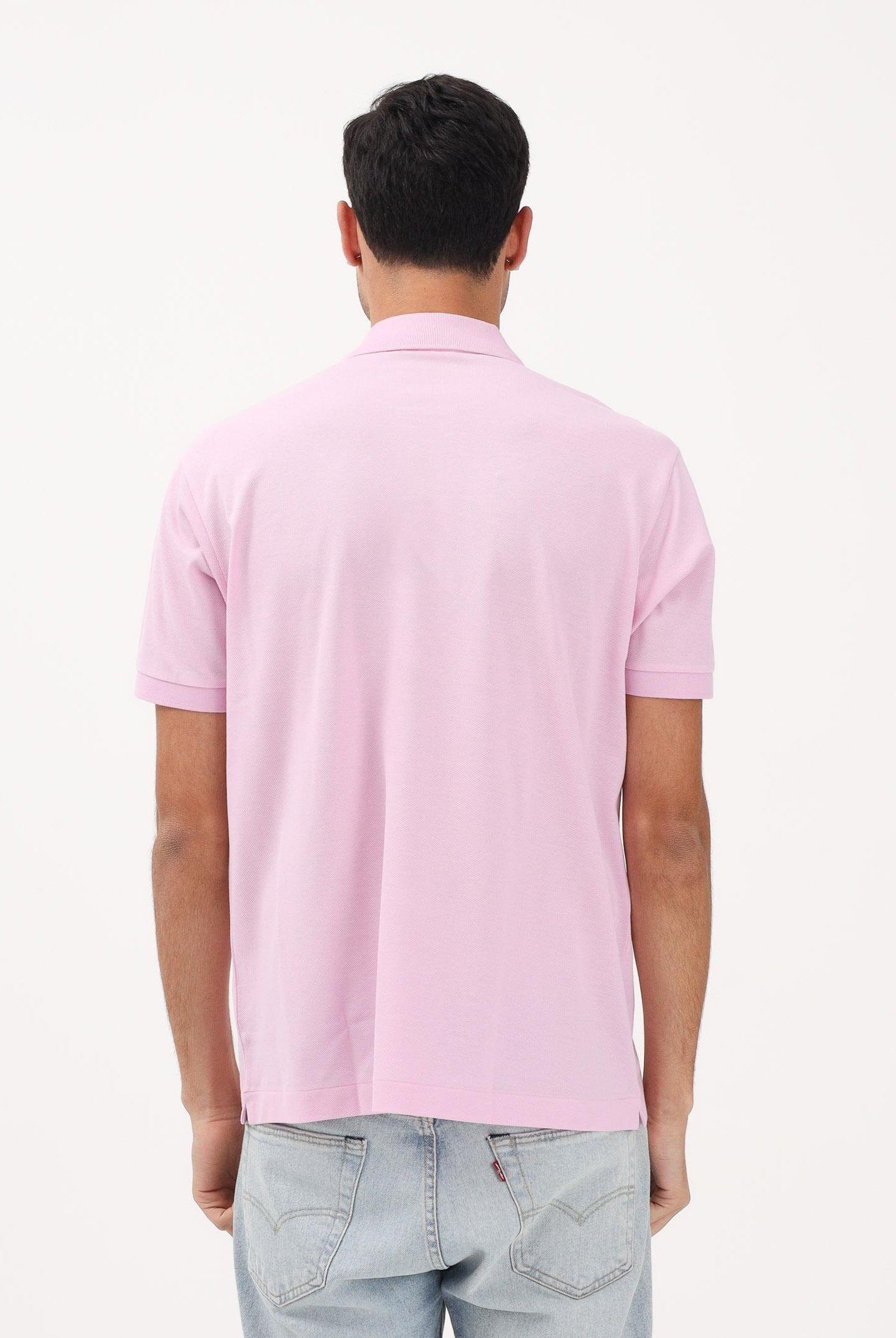 LACOSTE Polo rosa per uomo e donna con patch logo coccodirllo 1212 Z4H LACOSTE