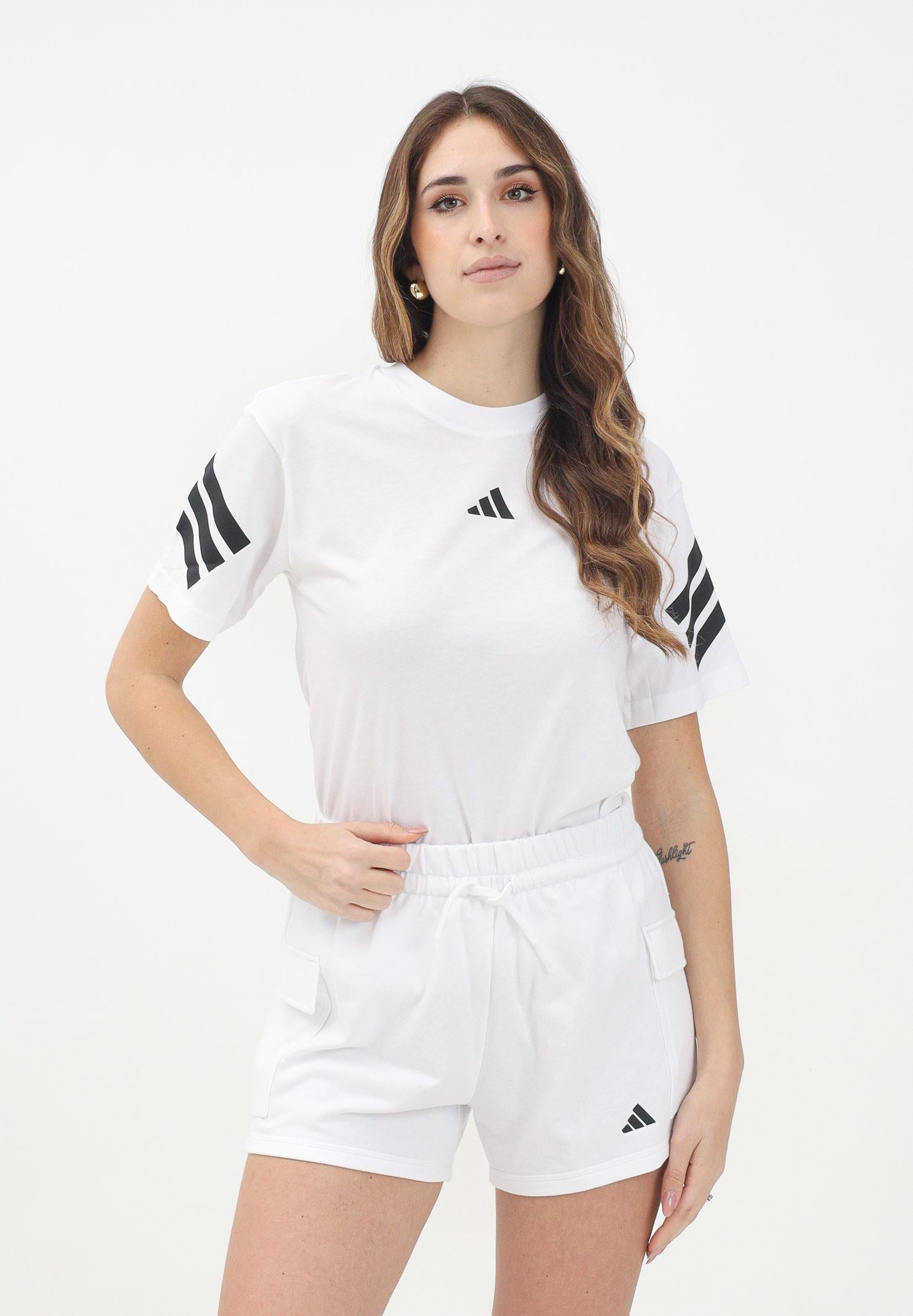 ADIDAS PERFORMANCE T-shirt a manica corta Future Icons 3-Stripes bianca da donna JE0238 . ADIDAS PERFORMANCE