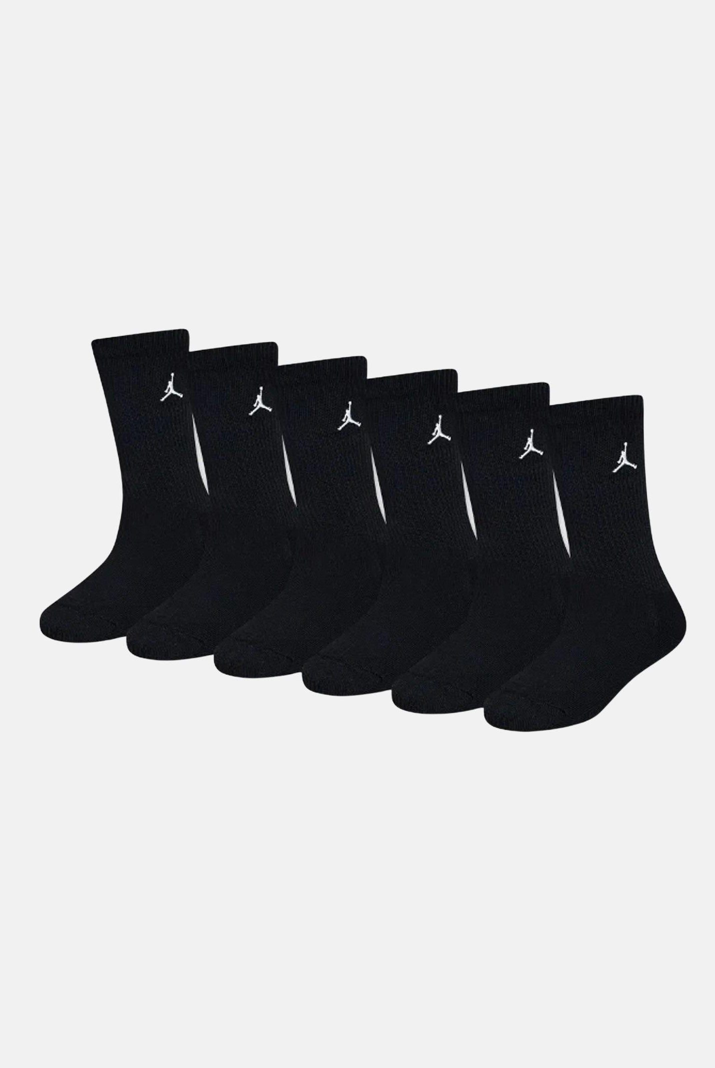 JORDAN Calzini (6paia) EVERYDAY ESSENTIALS neri per bambino e bambina BJ0583 023 JORDAN
