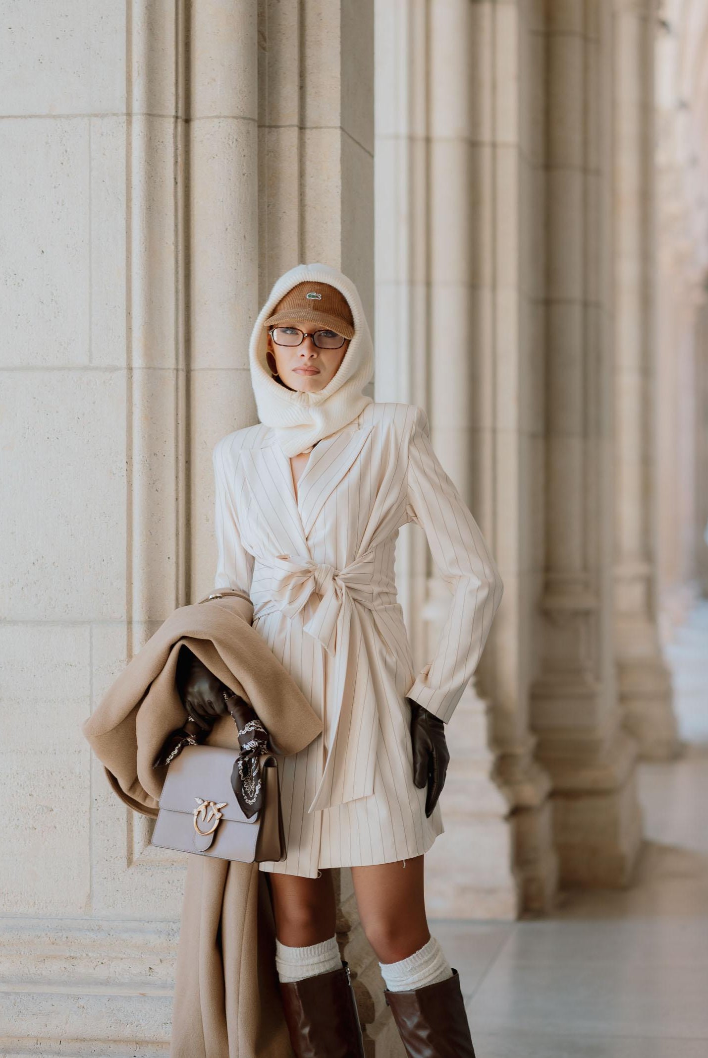 SANTAS Abito corto HÉROÏNE panna da donna PV2604 PA SANTAS