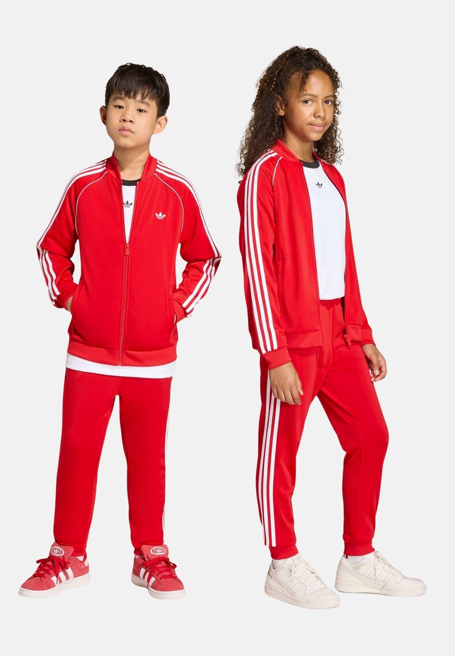 ADIDAS ORIGINALS Pantalone sportivo SST rosso per bambino e bambina KE2861 . ADIDAS ORIGINALS