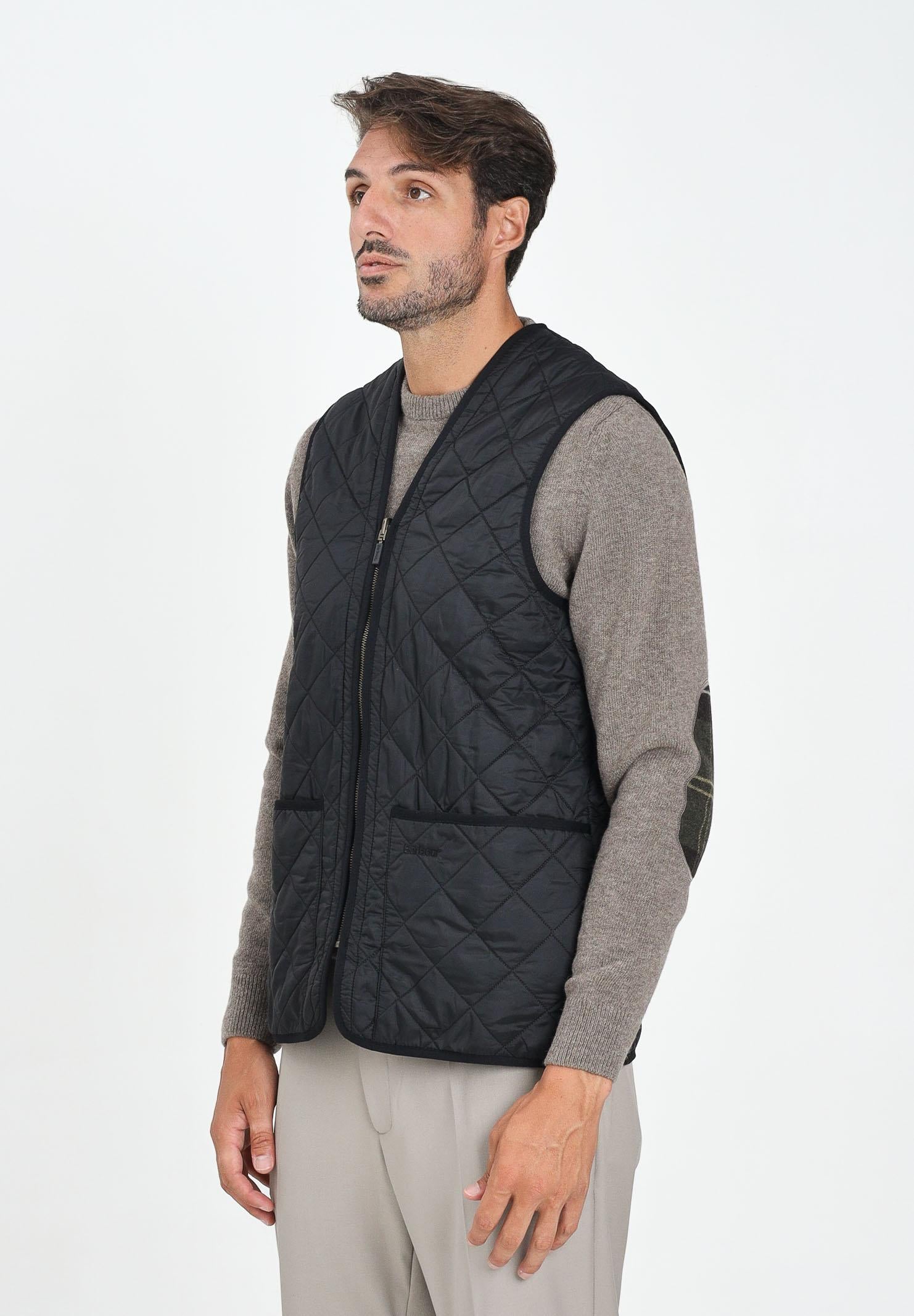 BARBOUR Smanicato Polarquilt nero da uomo da abbinare alla giacca Ashby 252MMLI0002 BK91 BARBOUR