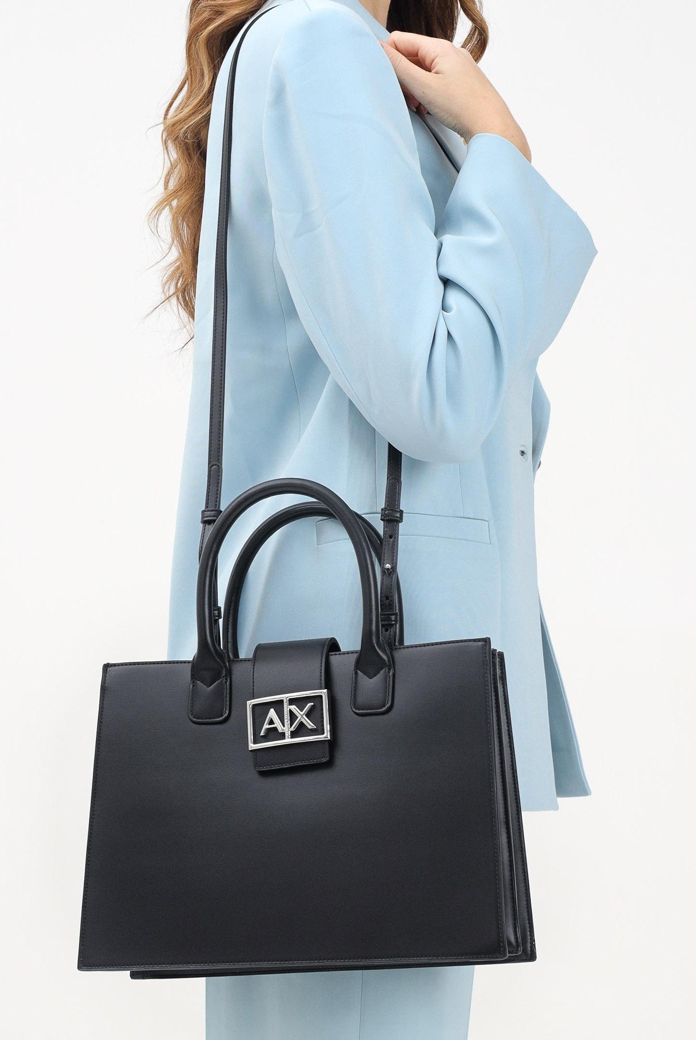 ARMANI EXCHANGE Shopper nera da donna XW000305AF12039 UC001 ARMANI EXCHANGE