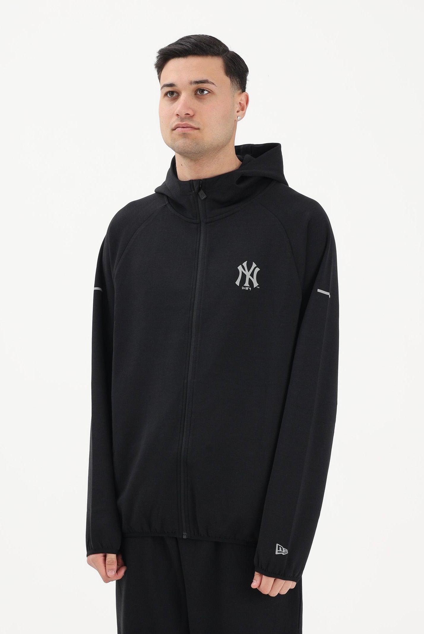 NEW ERA Felpa con zip New York Yankees MLB nera da uomo 60771655 . NEW ERA