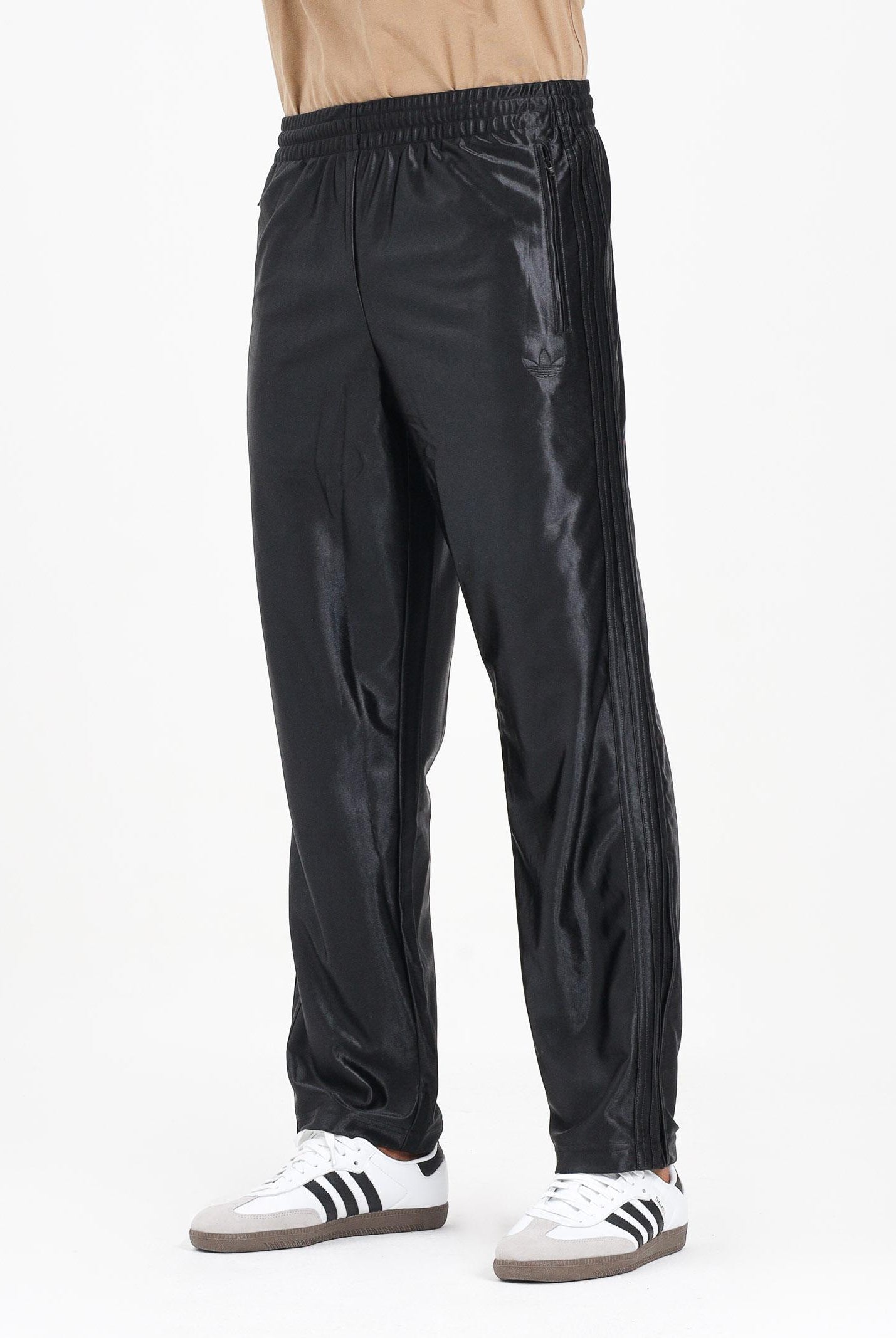 ADIDAS ORIGINALS Pantalone sportivo Firebird Adicolor Metallic nero da uomo JX1494 . ADIDAS ORIGINALS